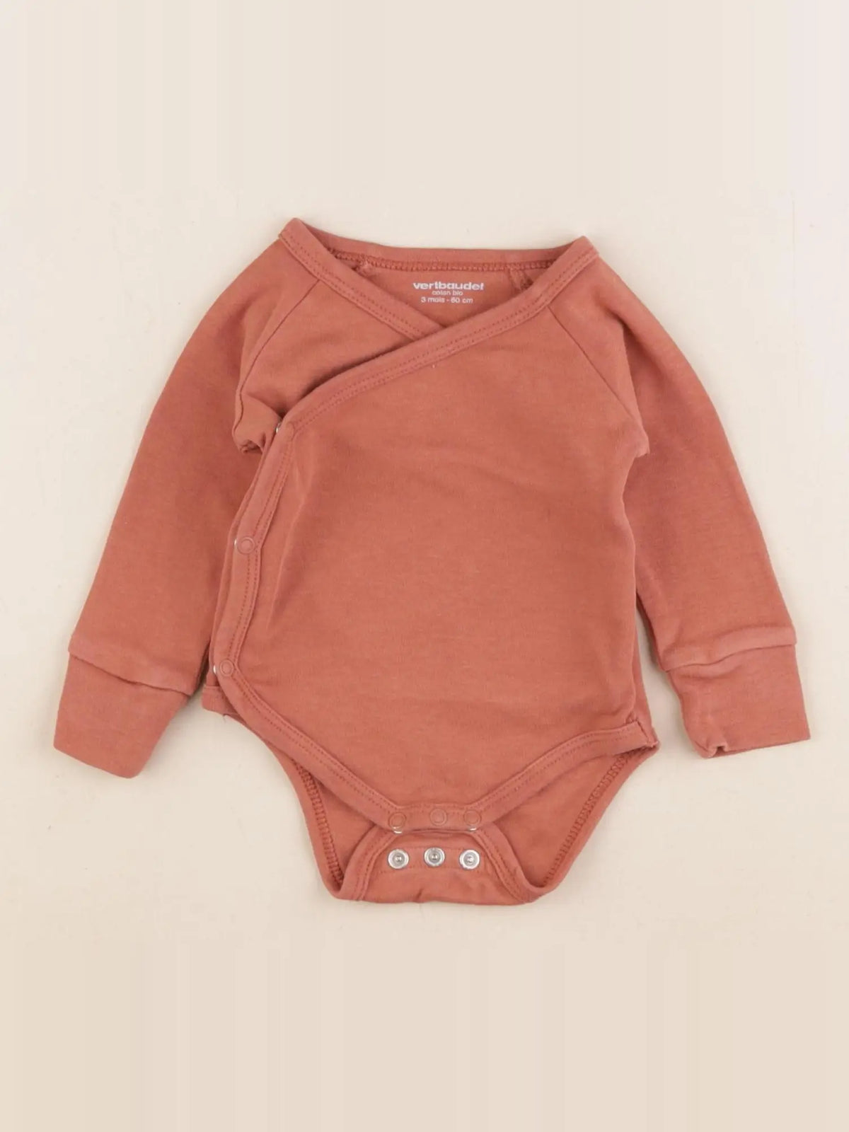 Vertbaudet - body rouge - 3 mois