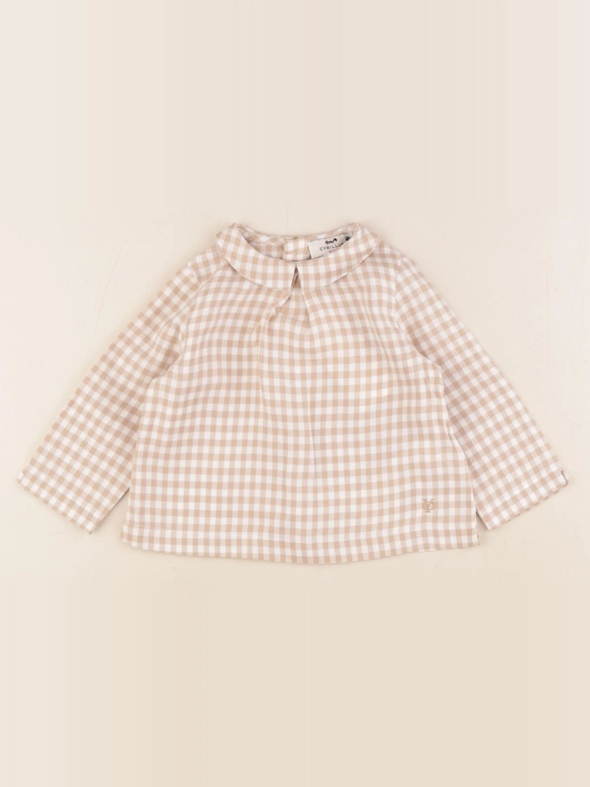 Cyrillus - blouse marron - 9 mois