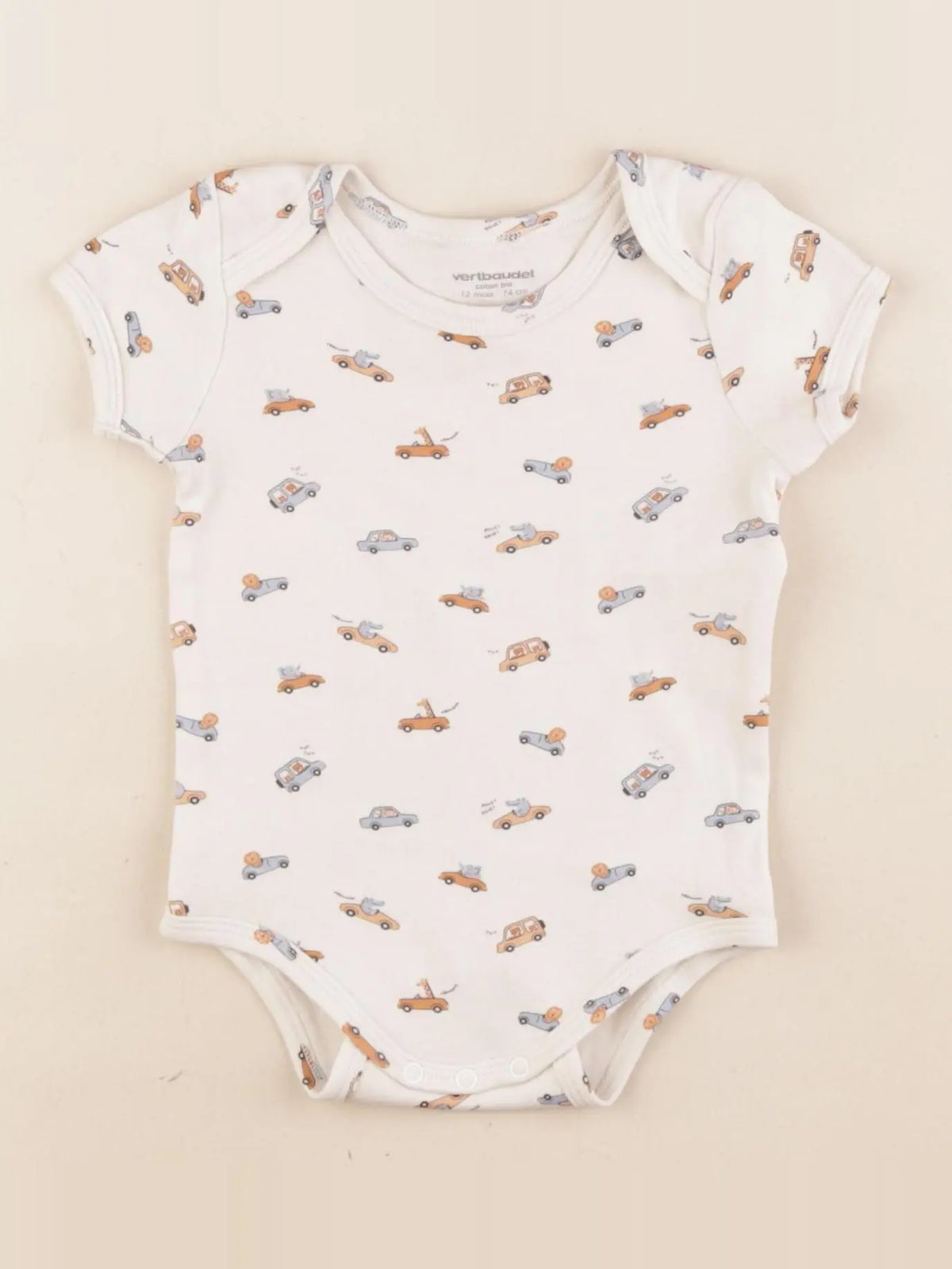 Vertbaudet - body beige - 12 mois