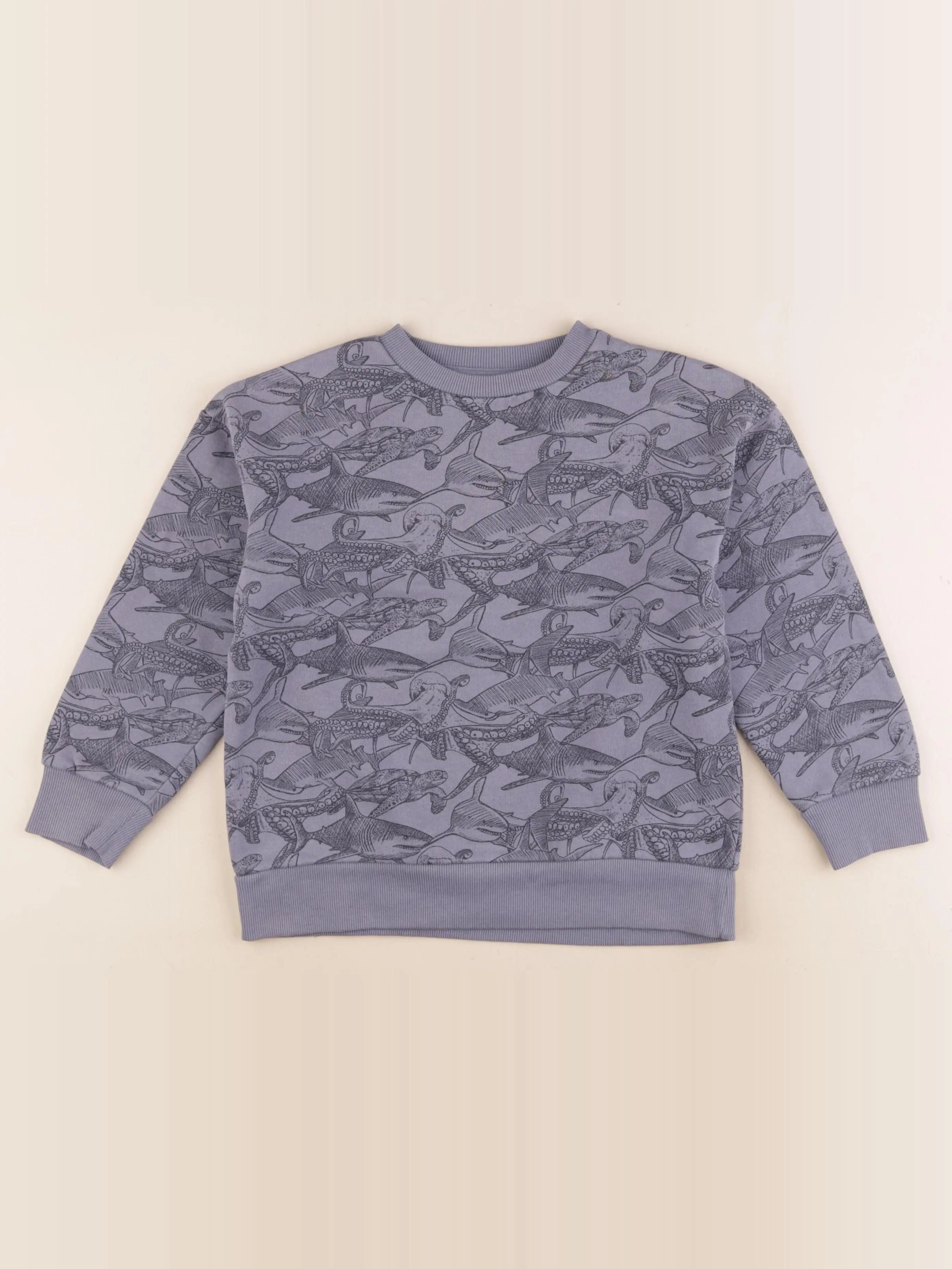 Vertbaudet - sweat bleu - 8 ans