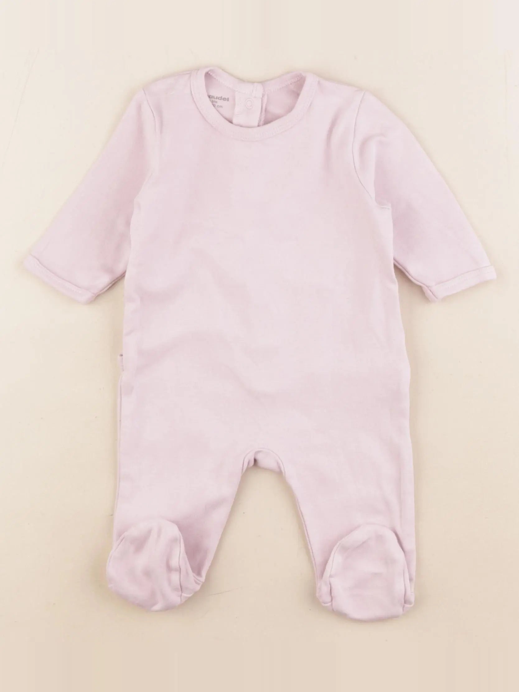 Vertbaudet - pyjama coton violet - 3 mois