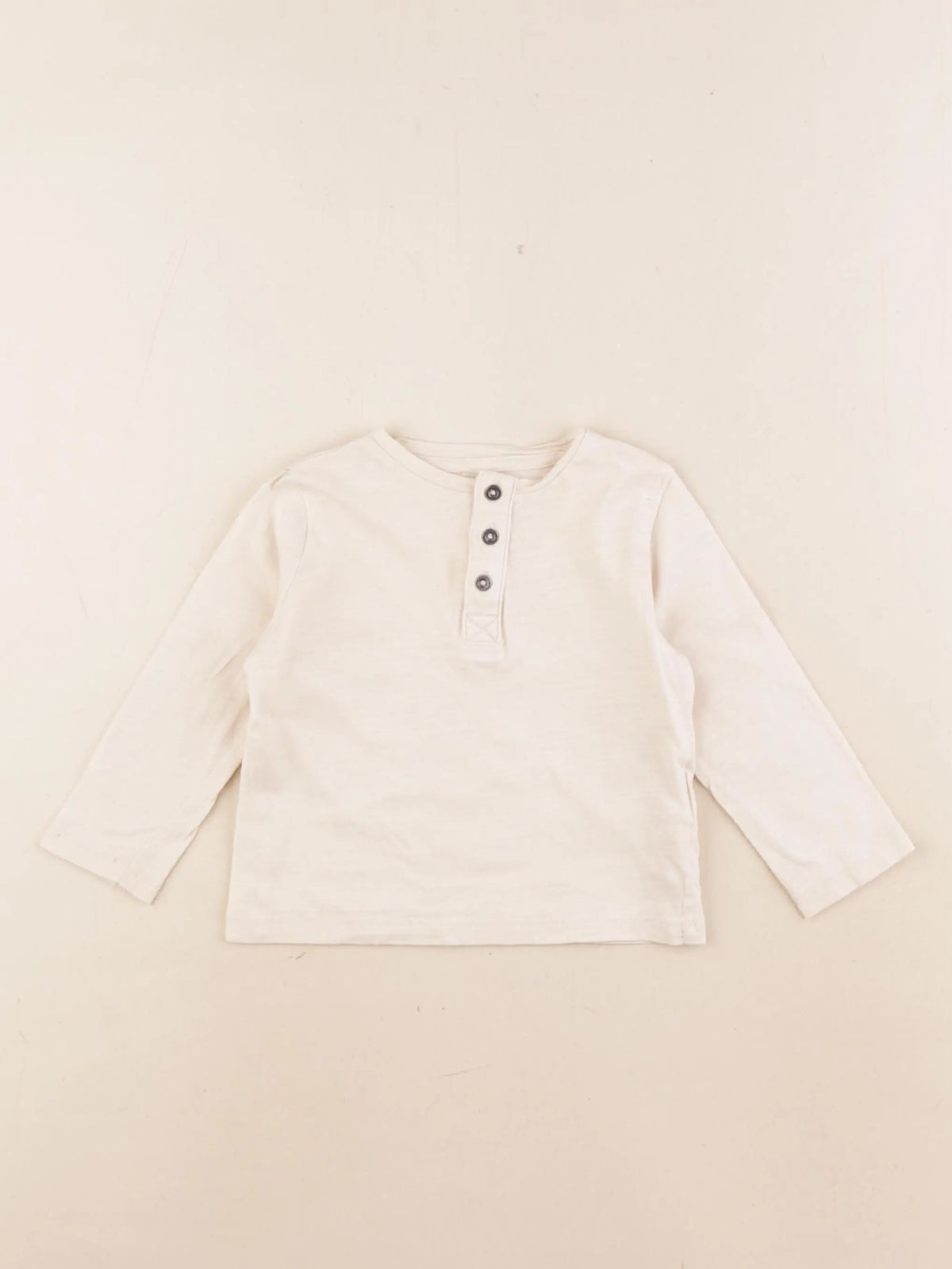 Vertbaudet - tee-shirt beige - 9 mois