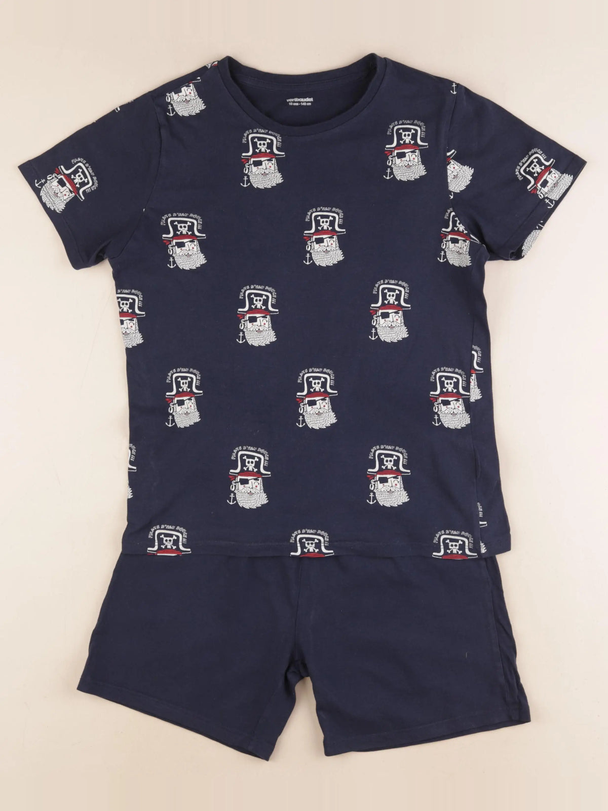 Vertbaudet - pyjama coton bleu - 10 ans