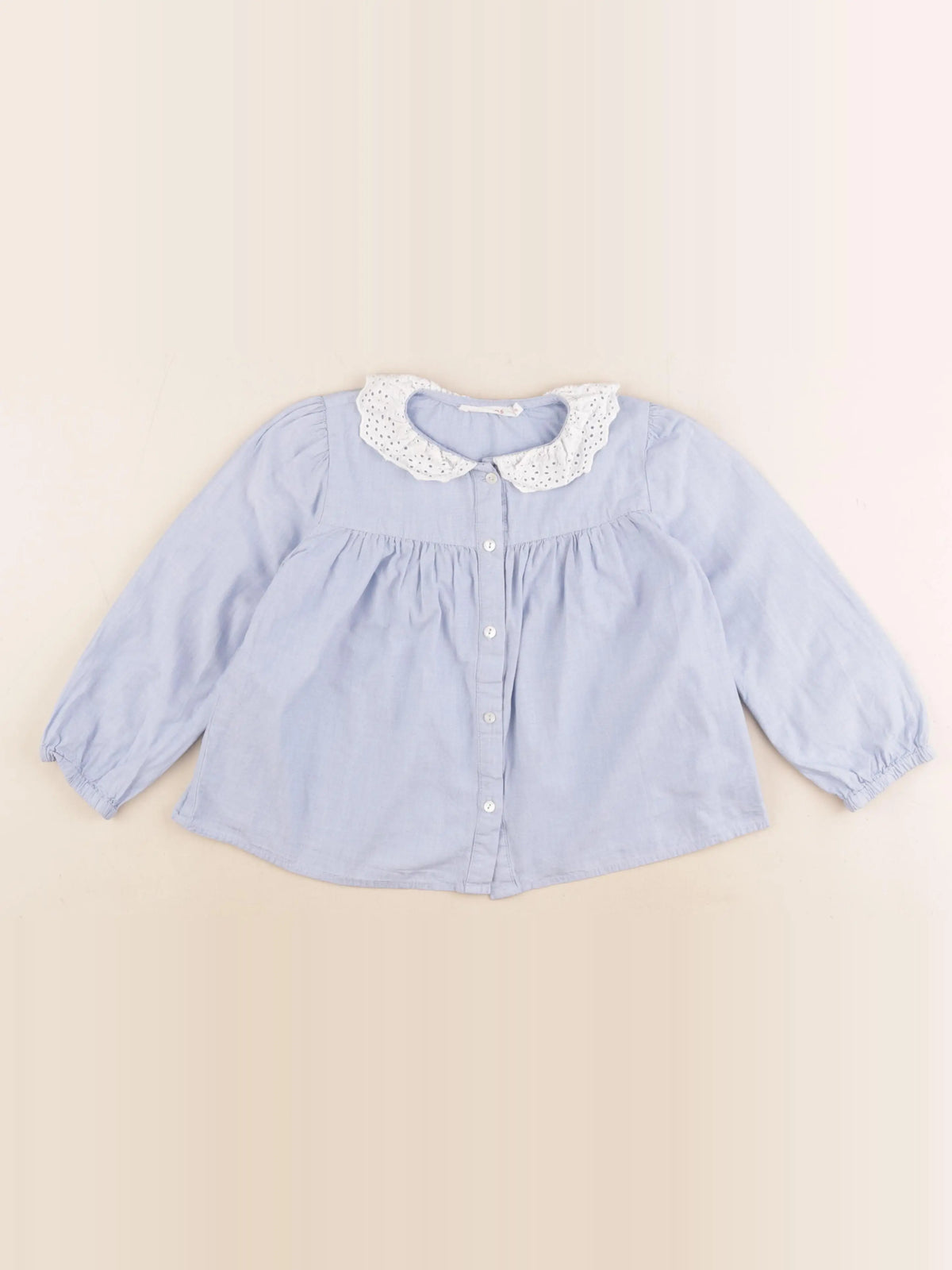 Monoprix - chemise bleu - 5 ans
