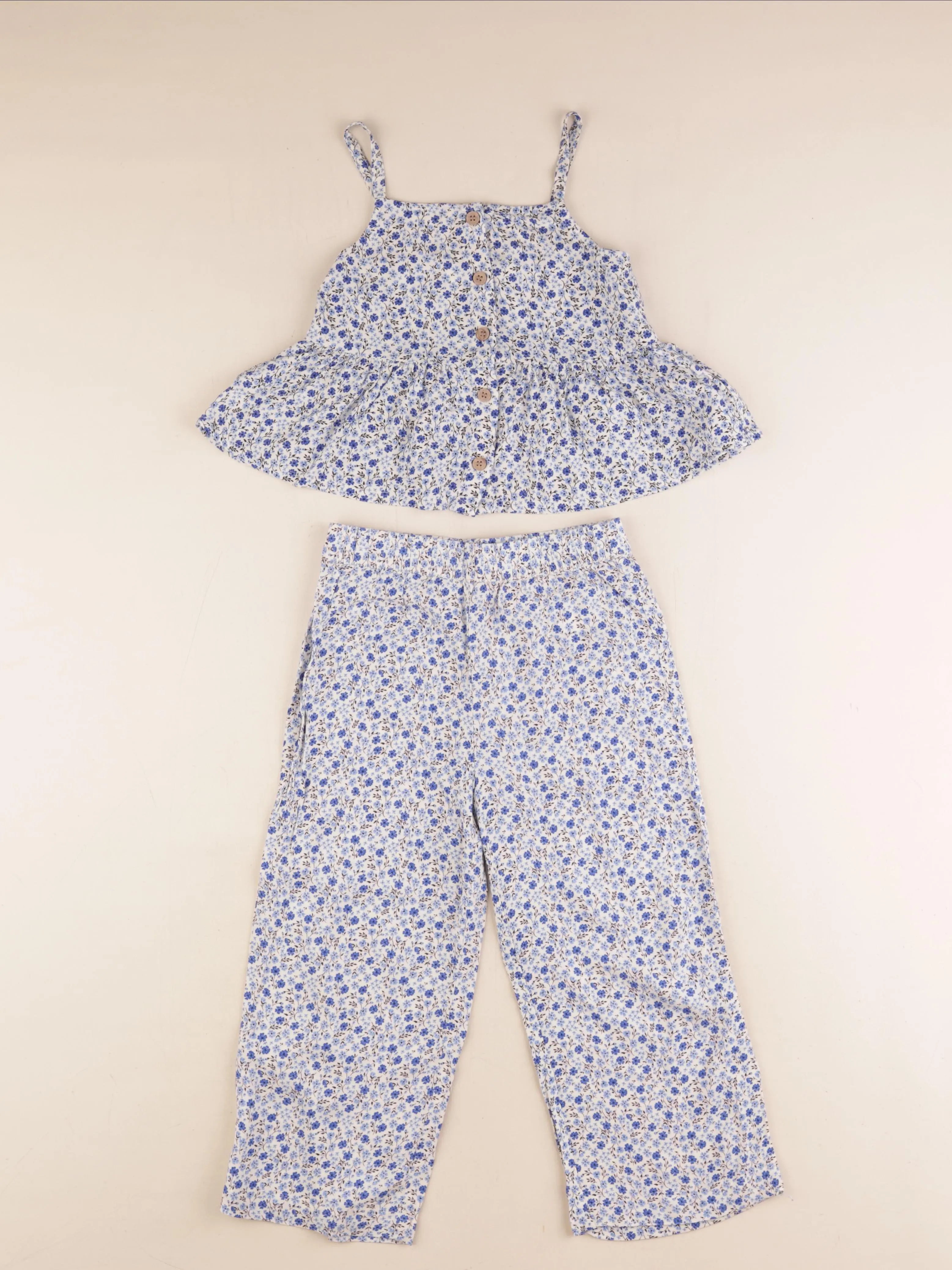 H&M - ensemble bleu - 4 ans