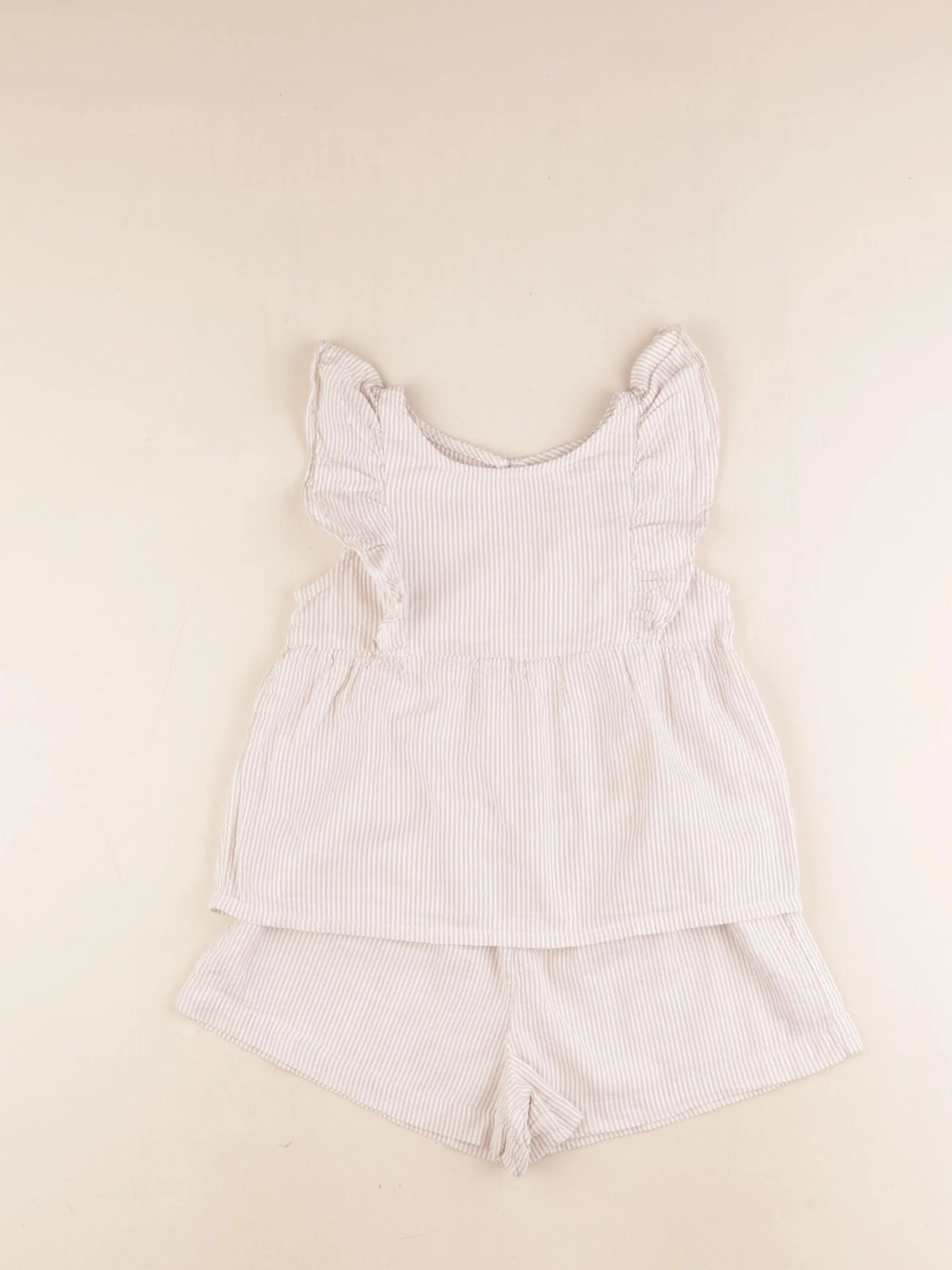 H&M - ensemble beige - 4 ans