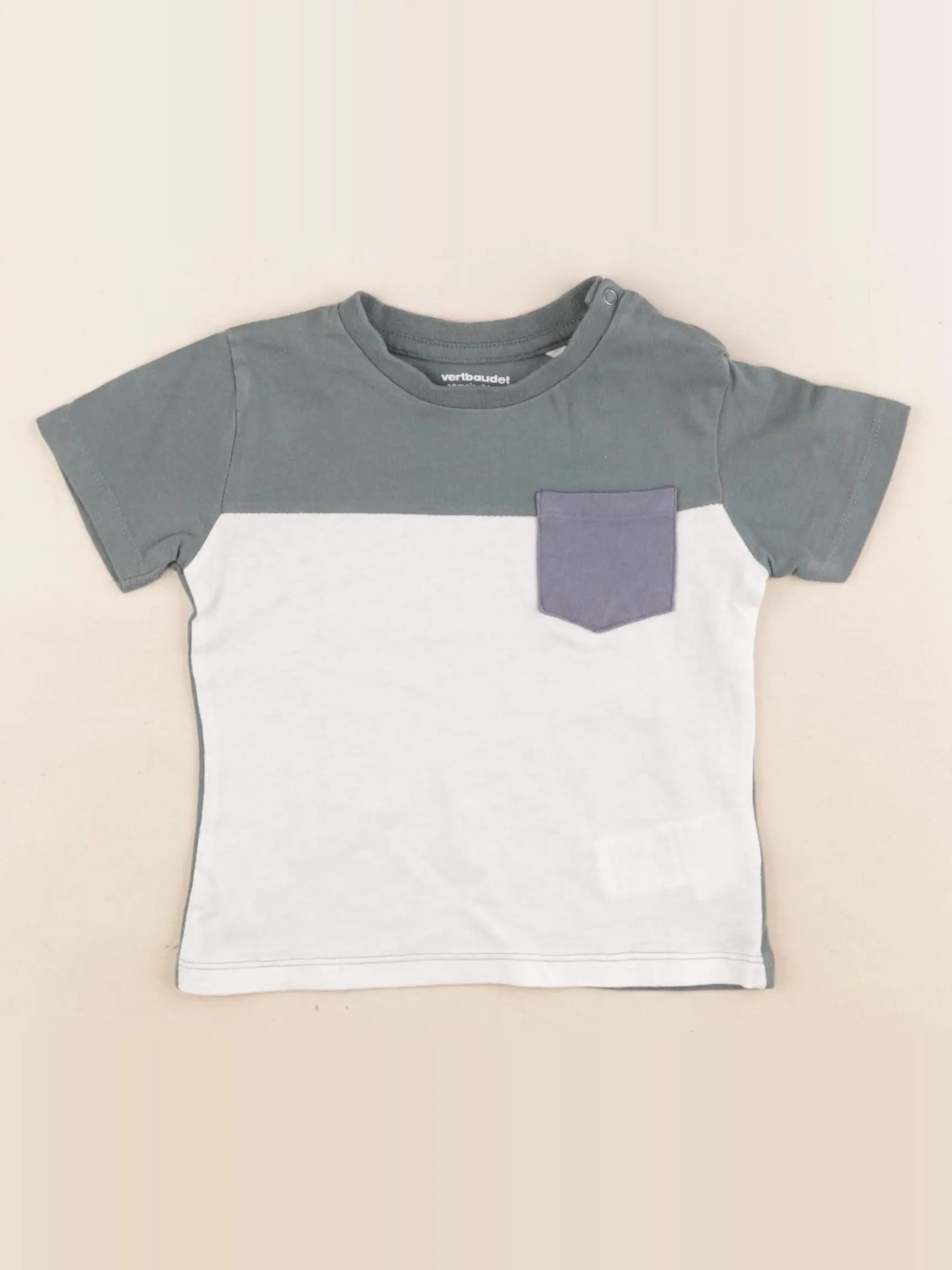 Vertbaudet - tee-shirt multicolore - 18 mois