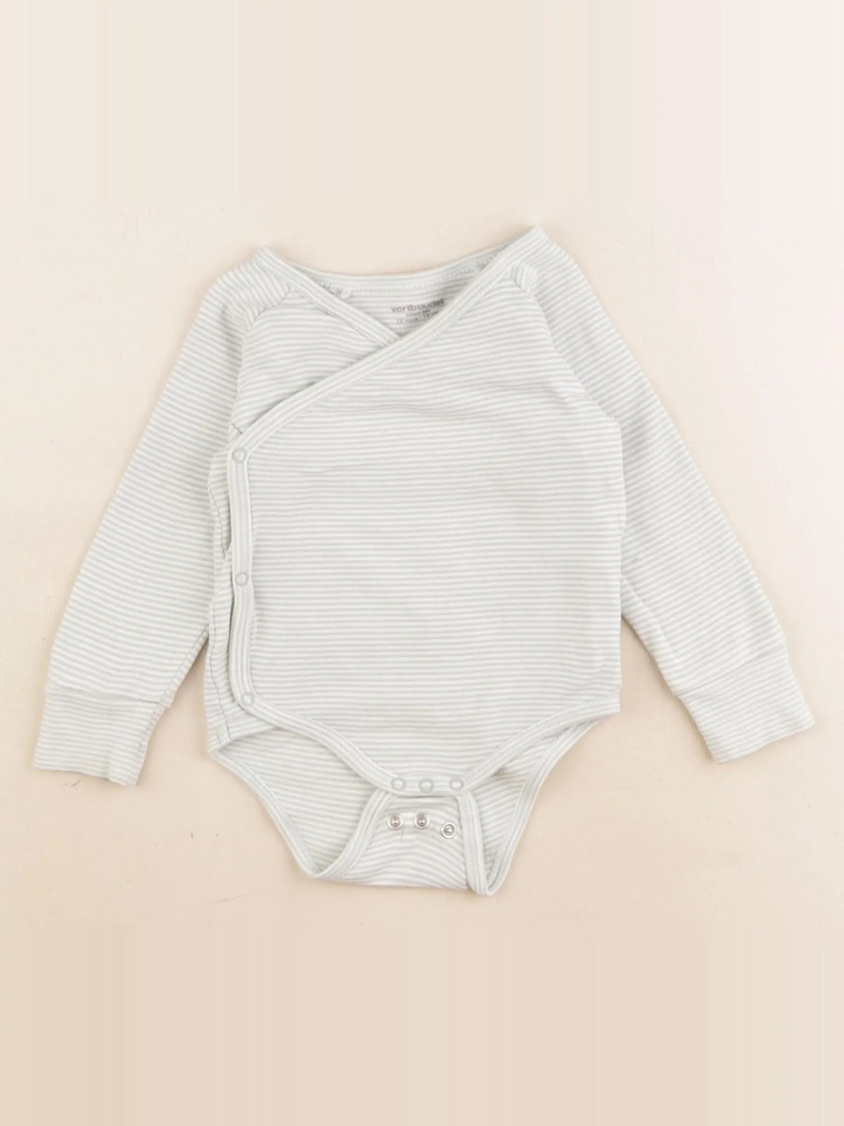 Vertbaudet - body vert - 12 mois