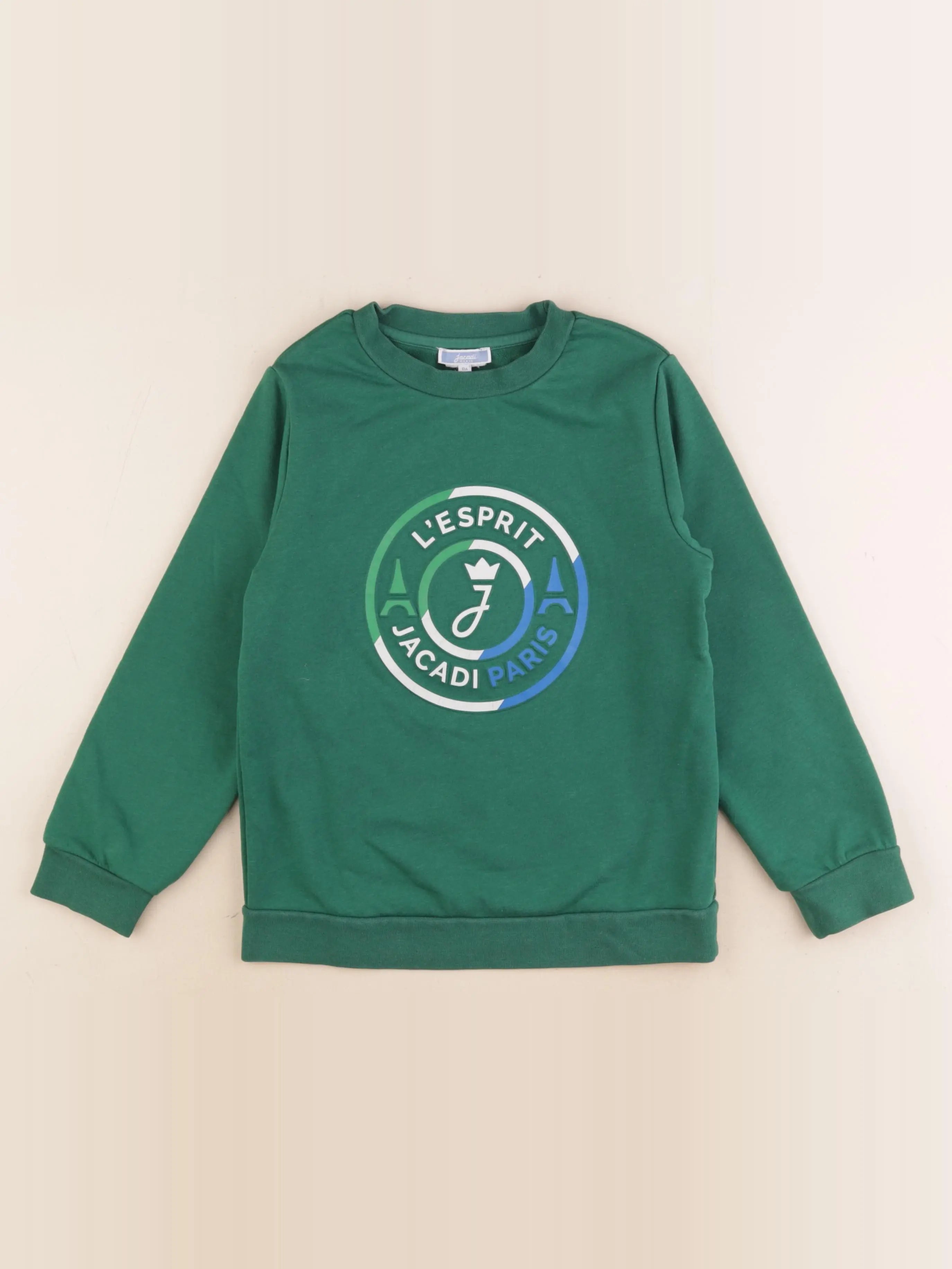 Jacadi - sweat vert - 8 ans