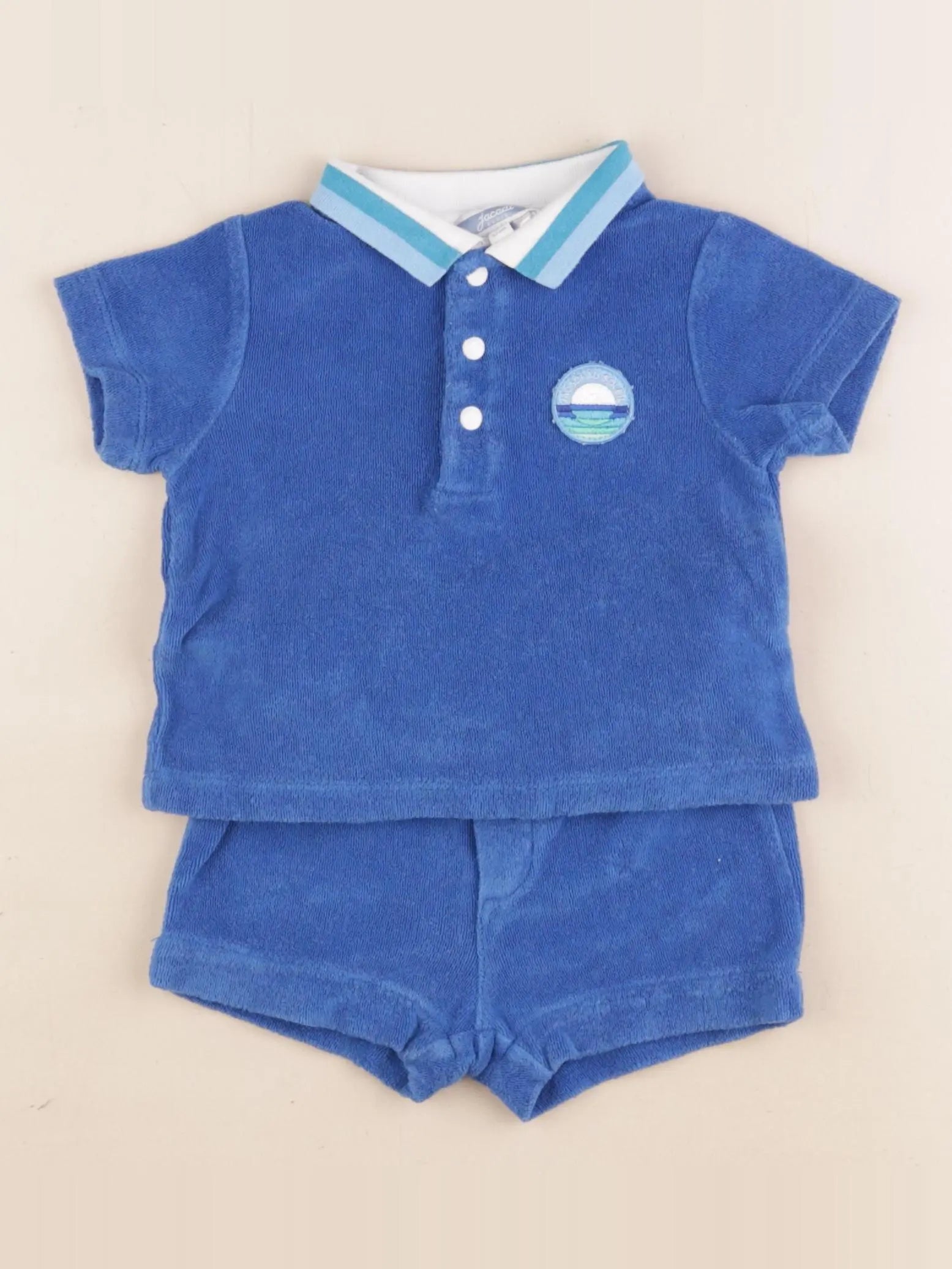 Jacadi - ensemble bleu - 6 mois