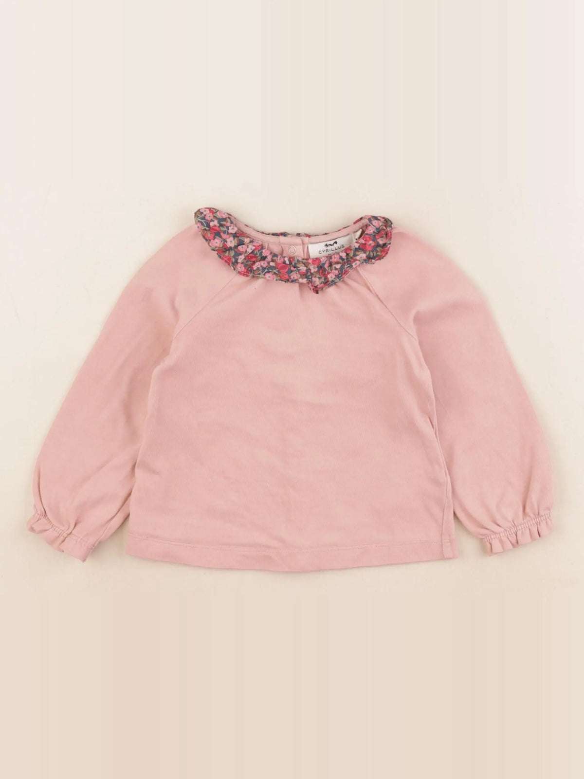 Cyrillus - tee-shirt rose - 2 ans