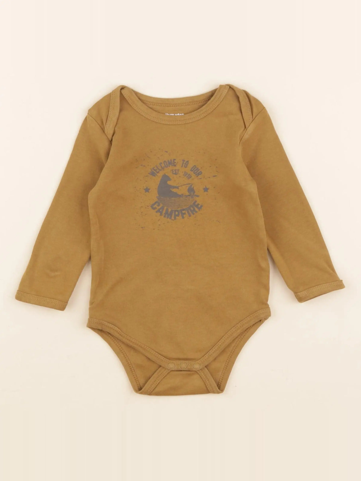 Vertbaudet - body marron - 12 mois