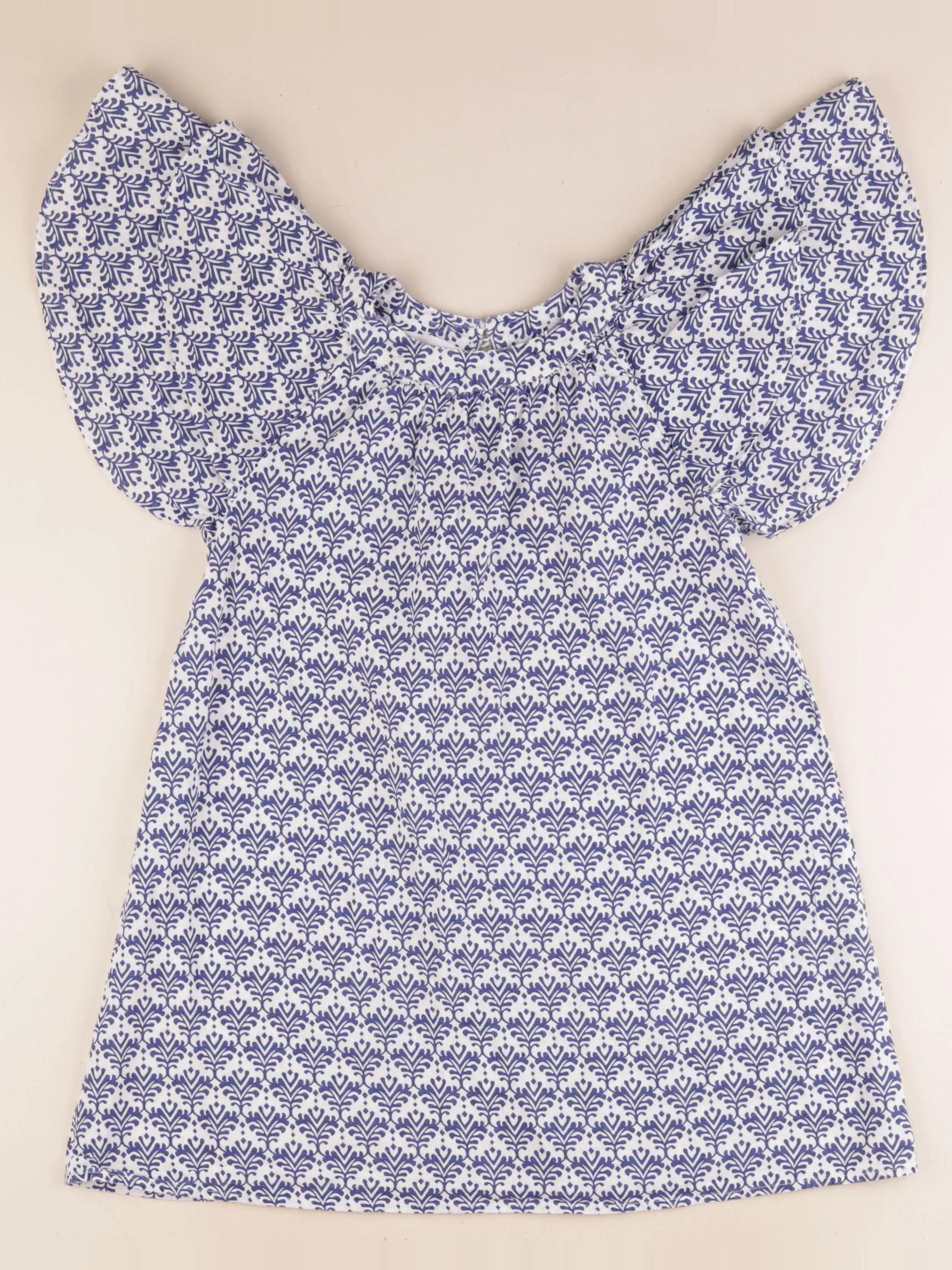 Mango - robe blanc, bleu - 8 ans
