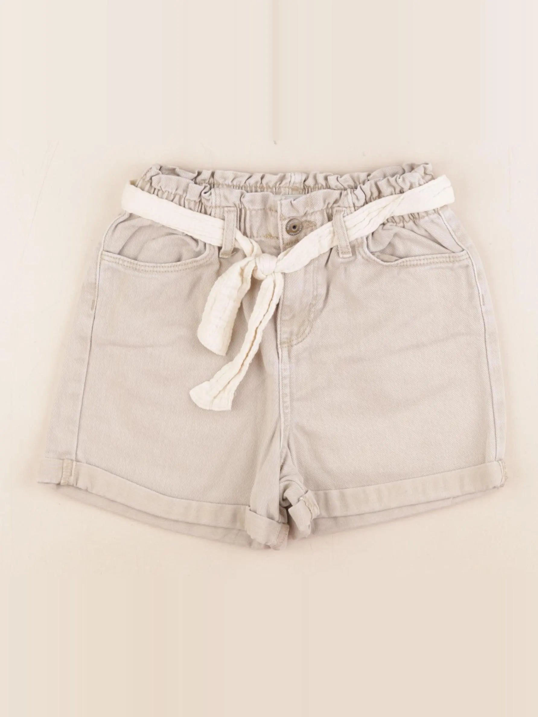 Vertbaudet - short beige - 8 ans