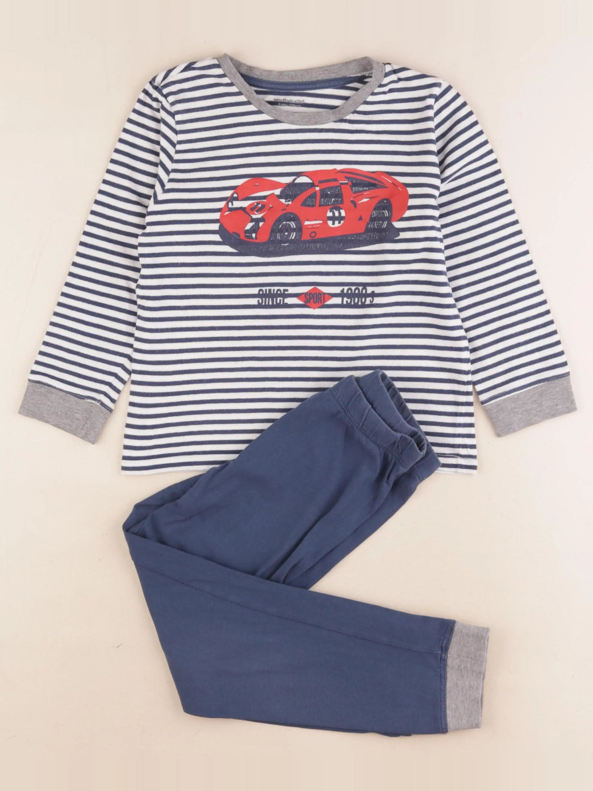 Vertbaudet - pyjama coton bleu - 5 ans