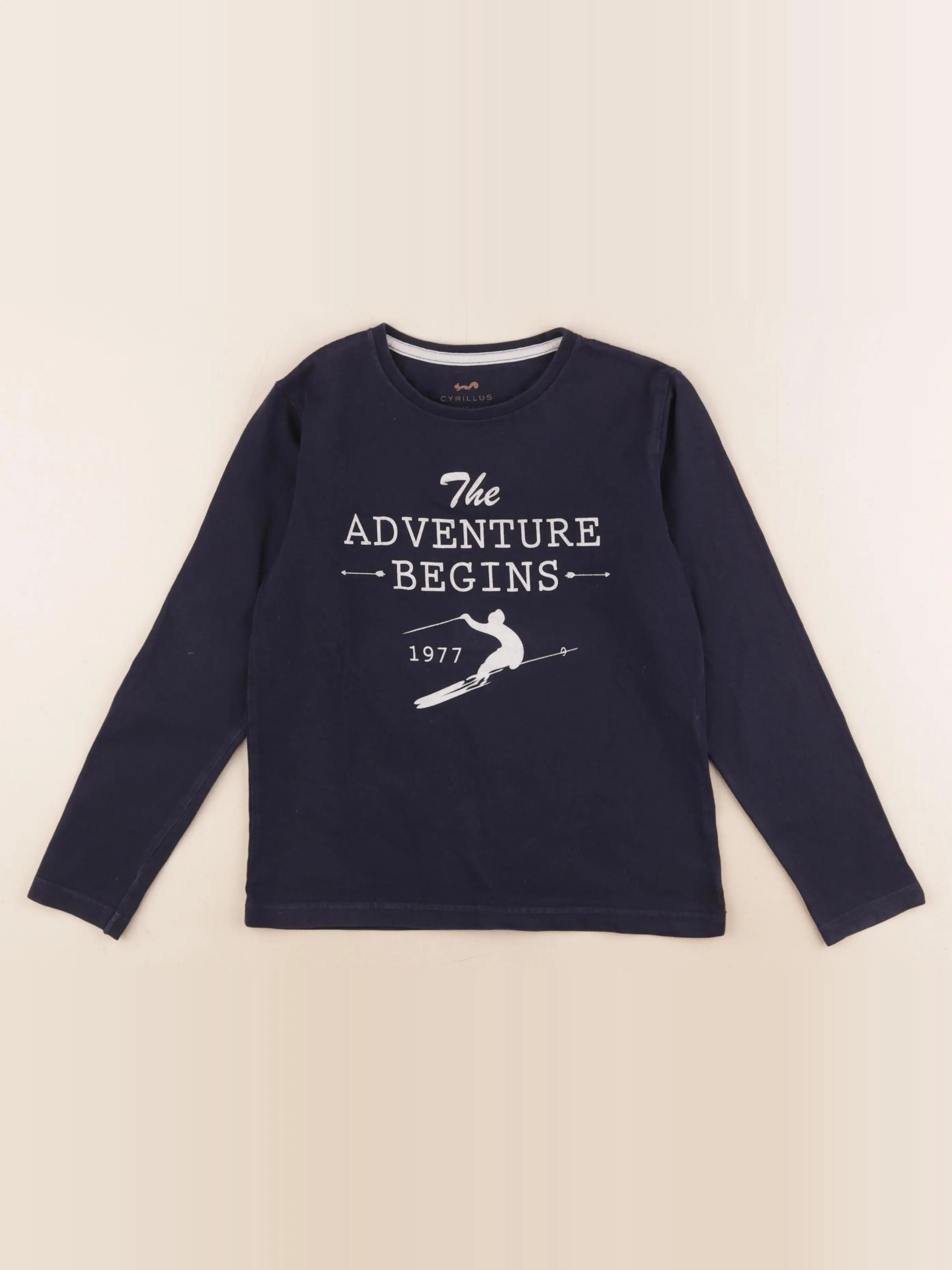 Cyrillus - tee-shirt bleu - 8 ans
