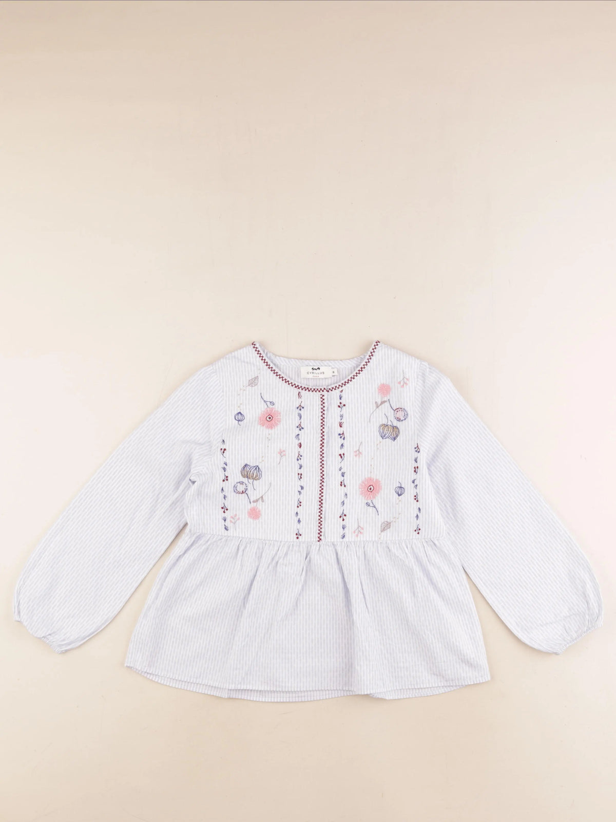 Cyrillus - blouse bleu - 8 ans