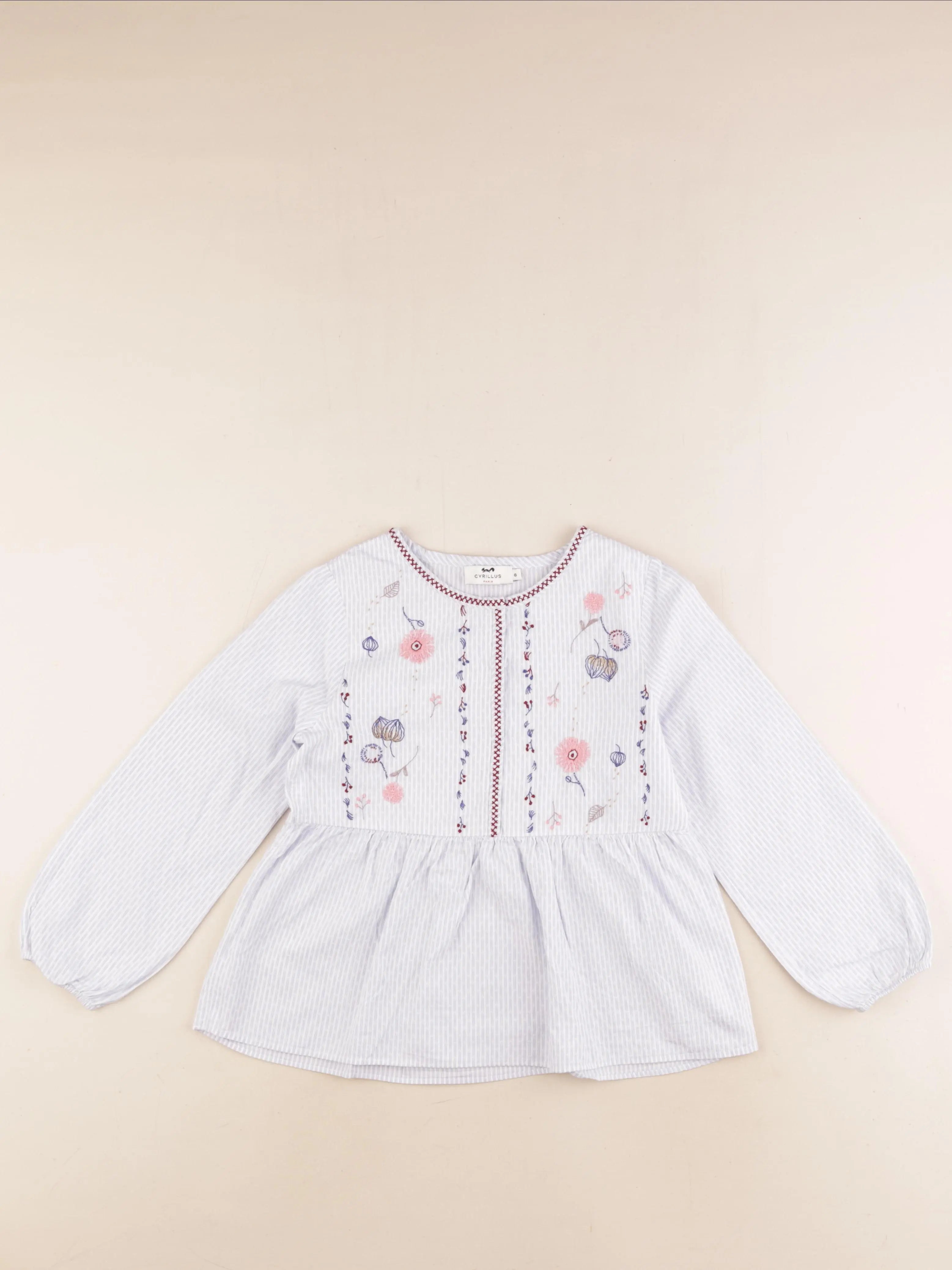 Cyrillus - blouse bleu - 8 ans