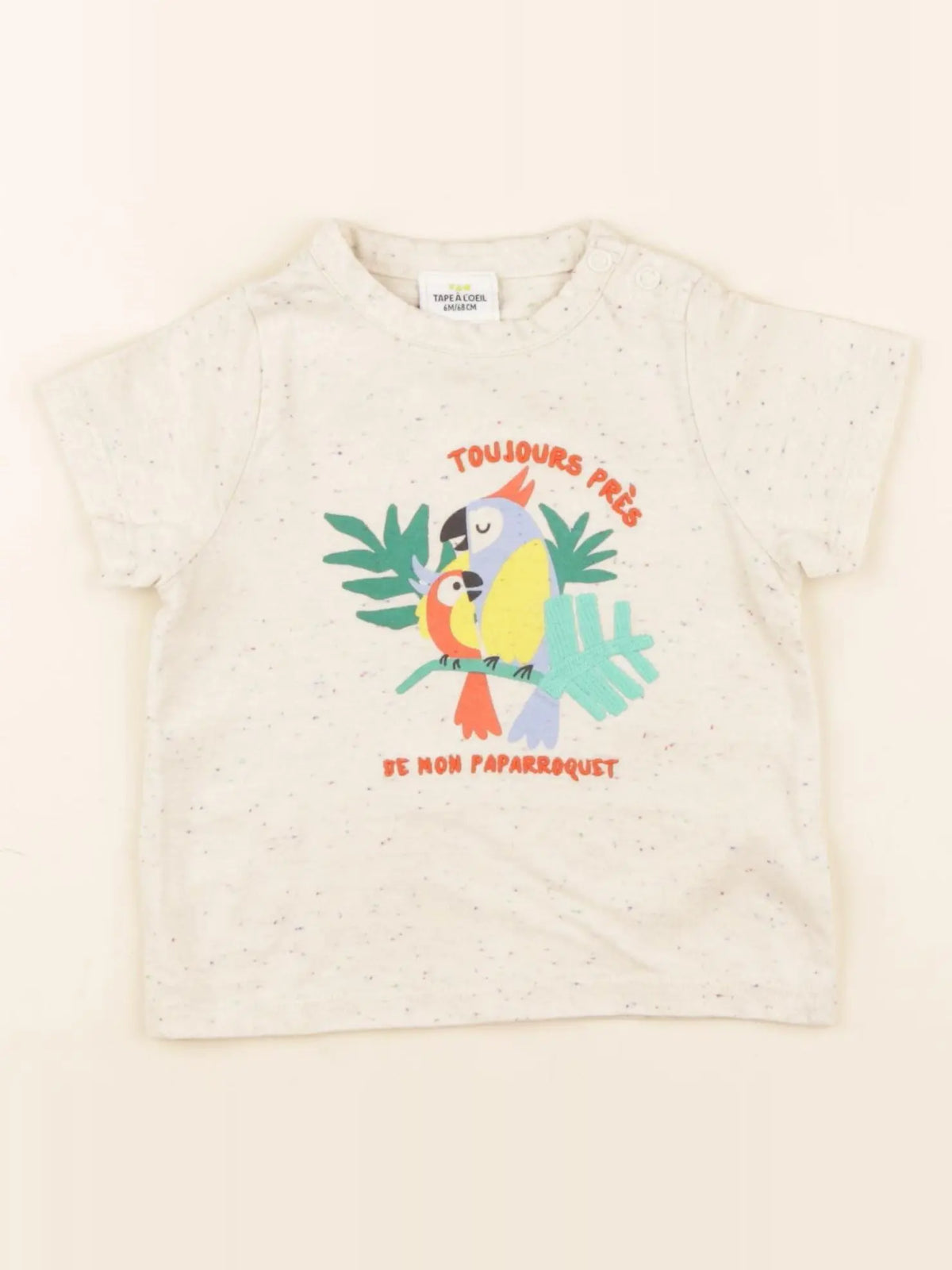 Tape à l'oeil - tee-shirt beige - 6 mois
