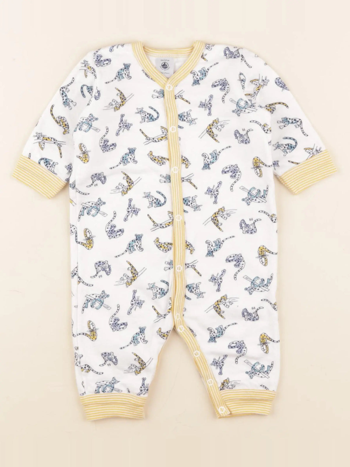Petit Bateau - pyjama coton multicolore - 6 mois