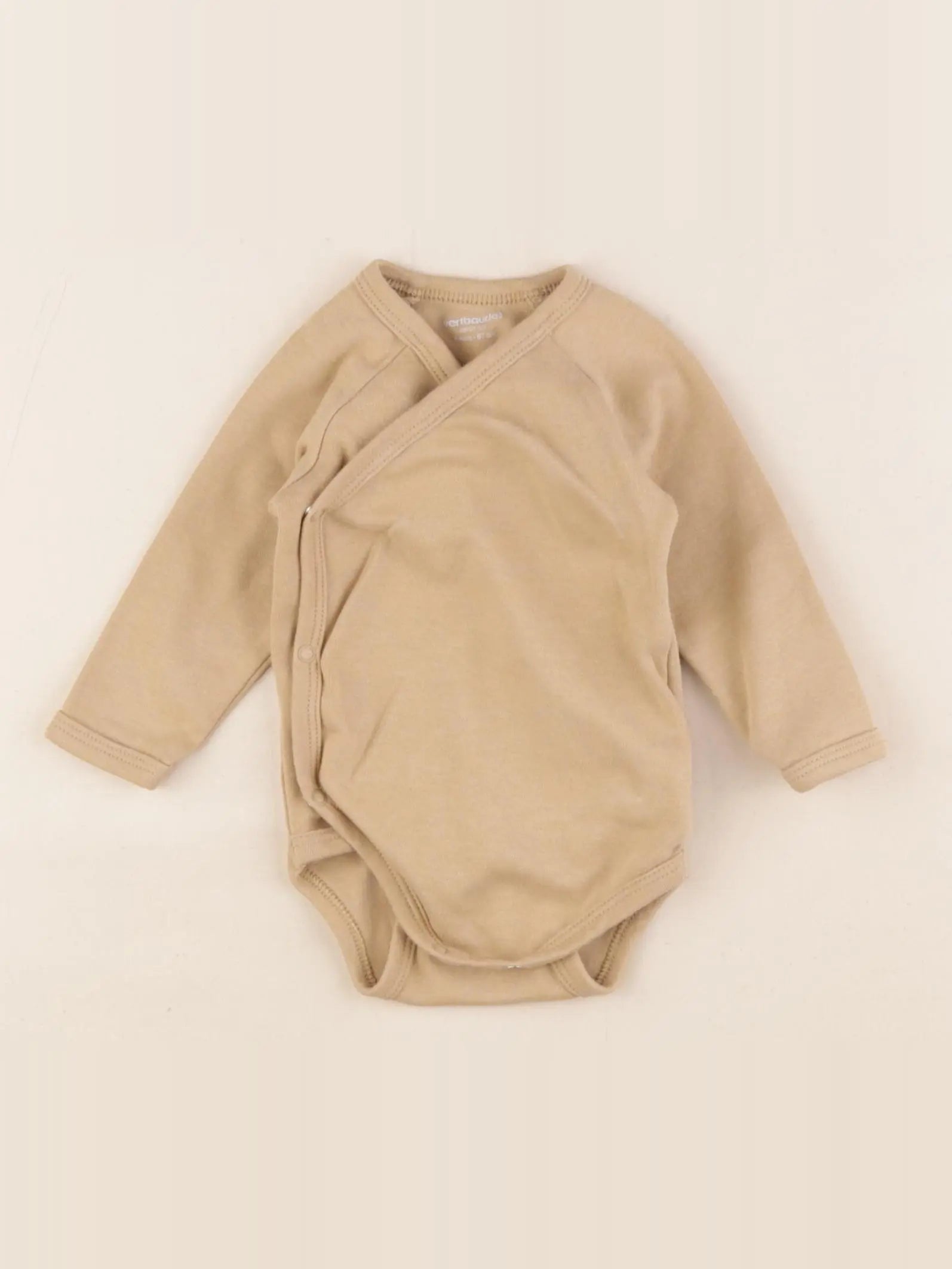 Vertbaudet - body beige - 6 mois