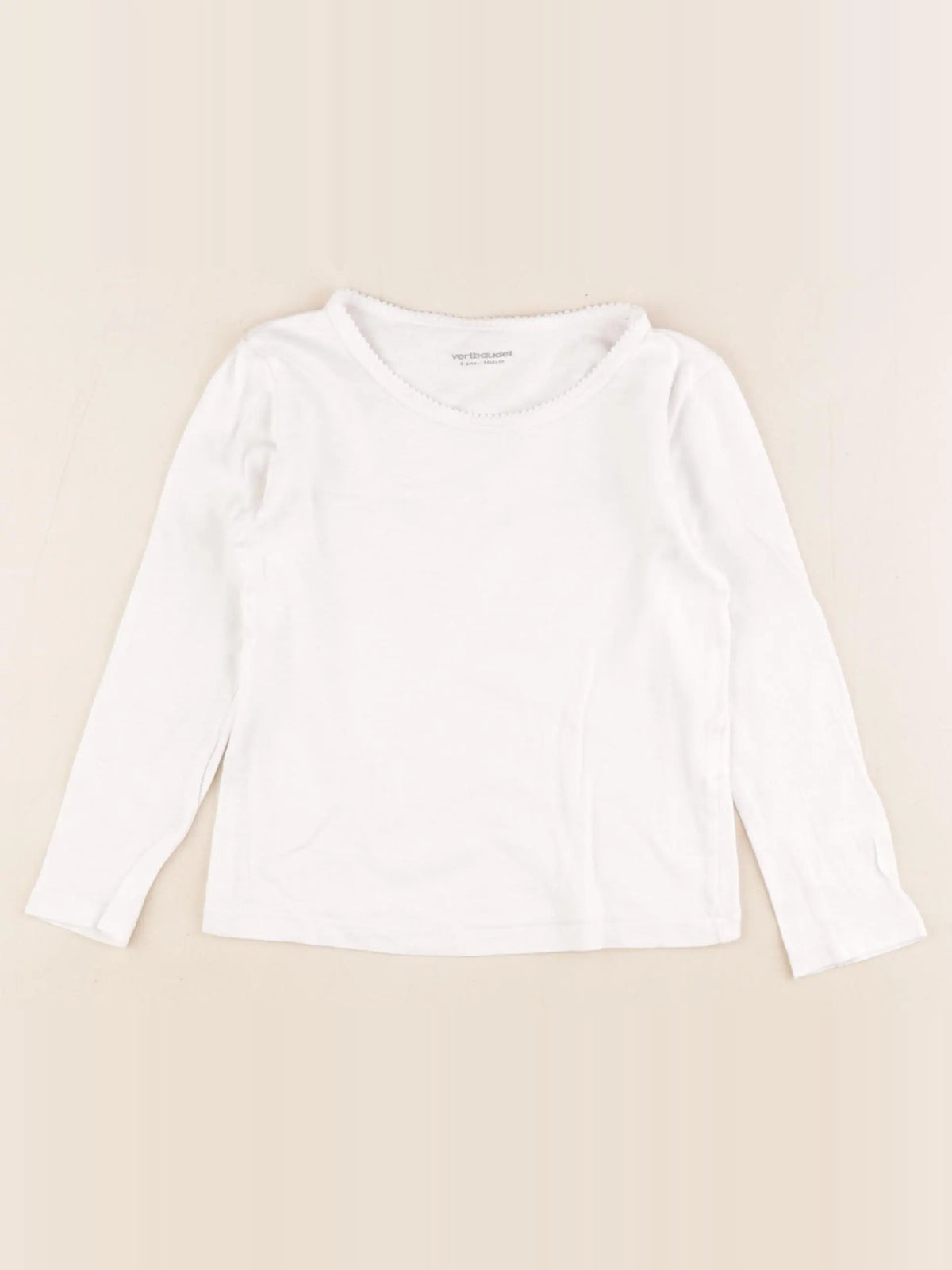Vertbaudet - maillot de corps blanc - 4 ans