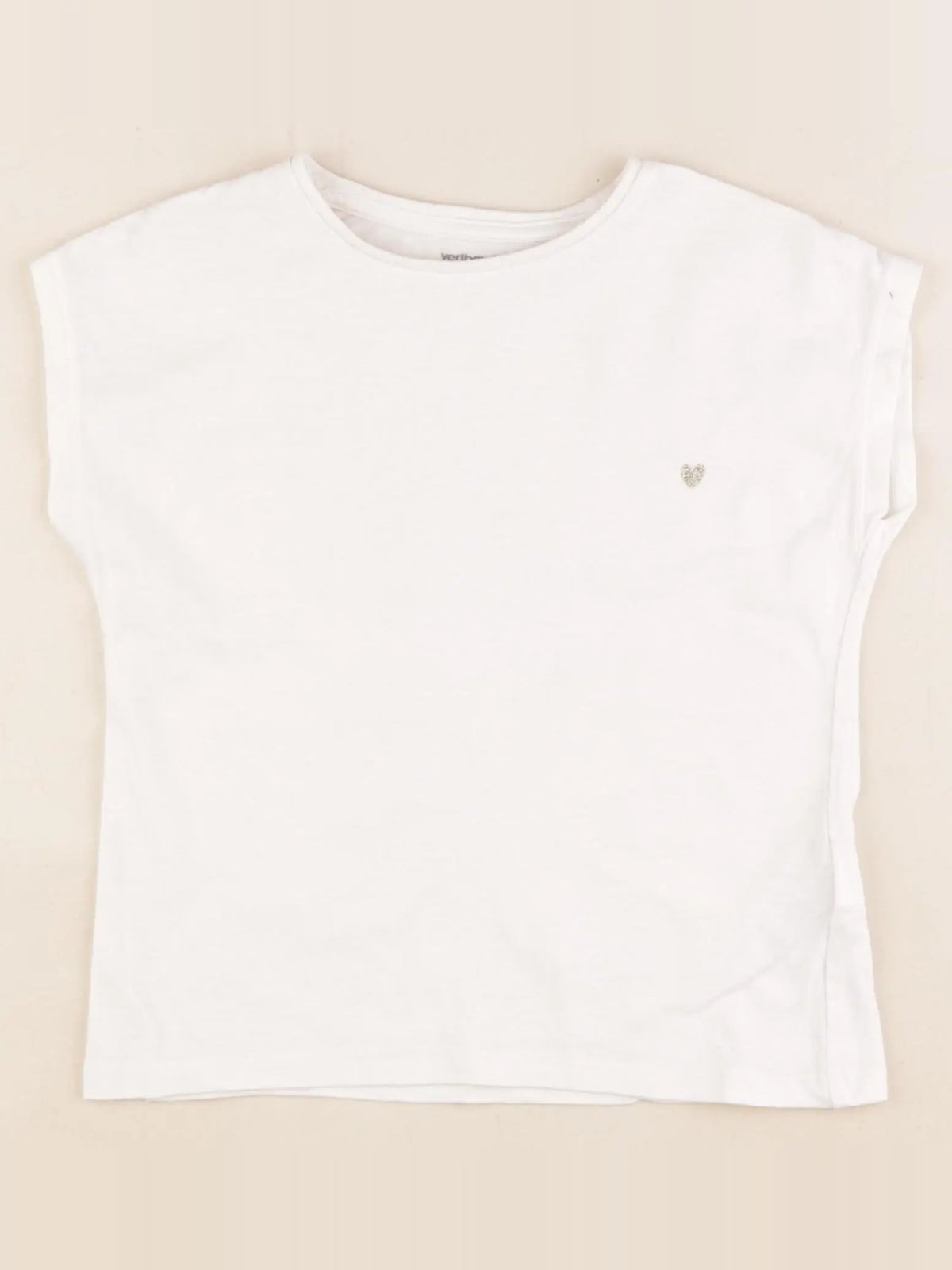 Vertbaudet - tee-shirt blanc - 5 ans