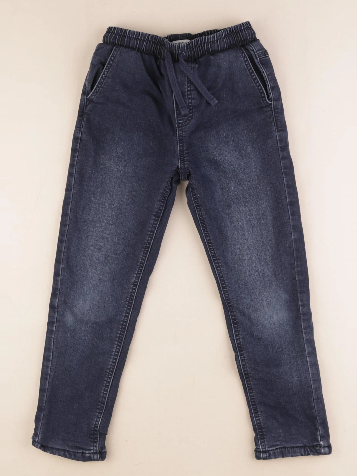 Vertbaudet - jean doublé bleu - 7 ans