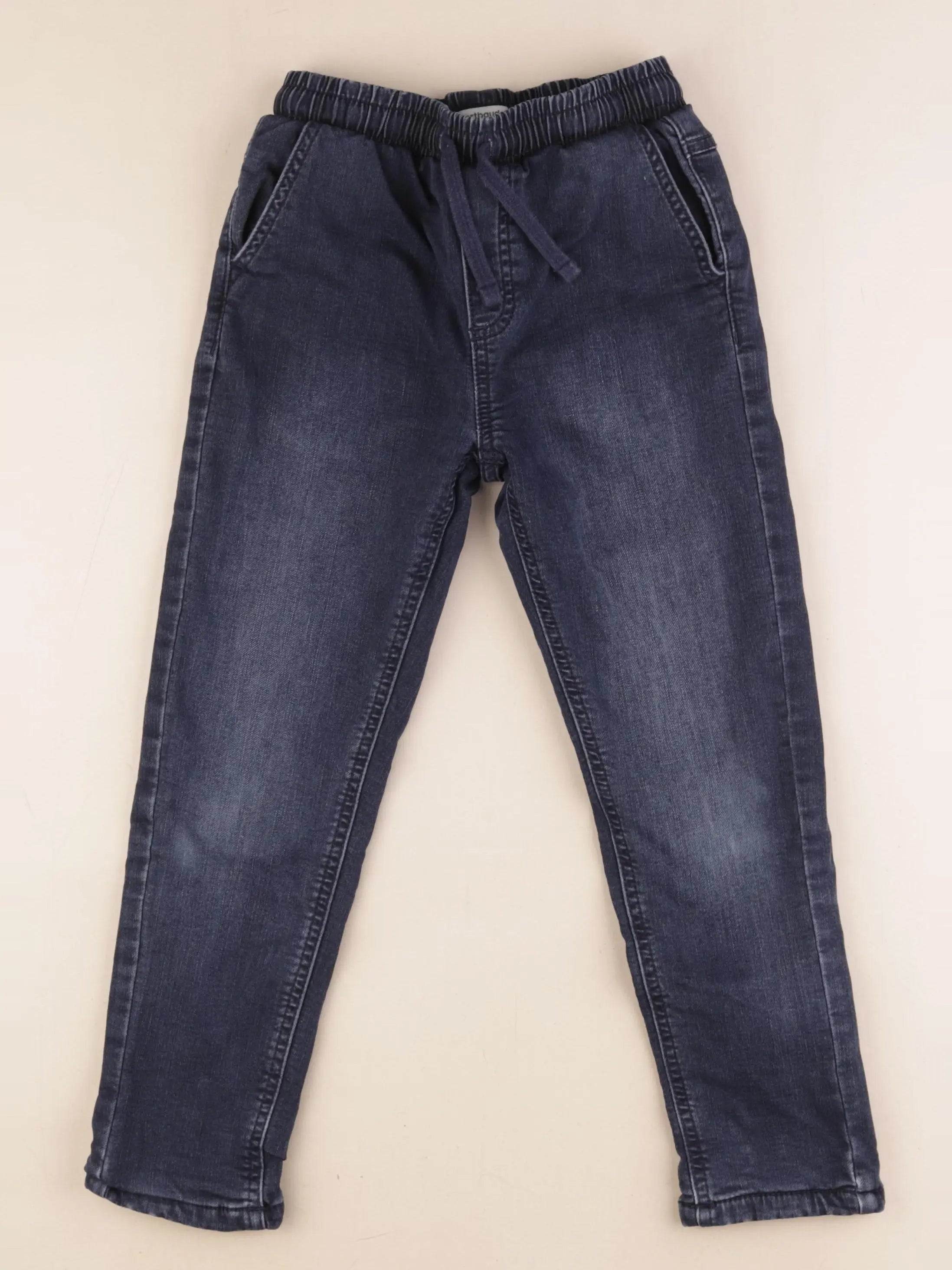 Vertbaudet - jean doublé bleu - 7 ans