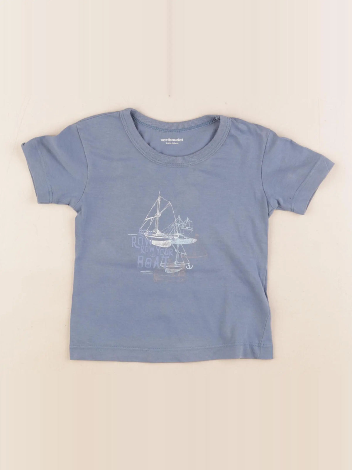 Vertbaudet - tee-shirt bleu - 3 ans