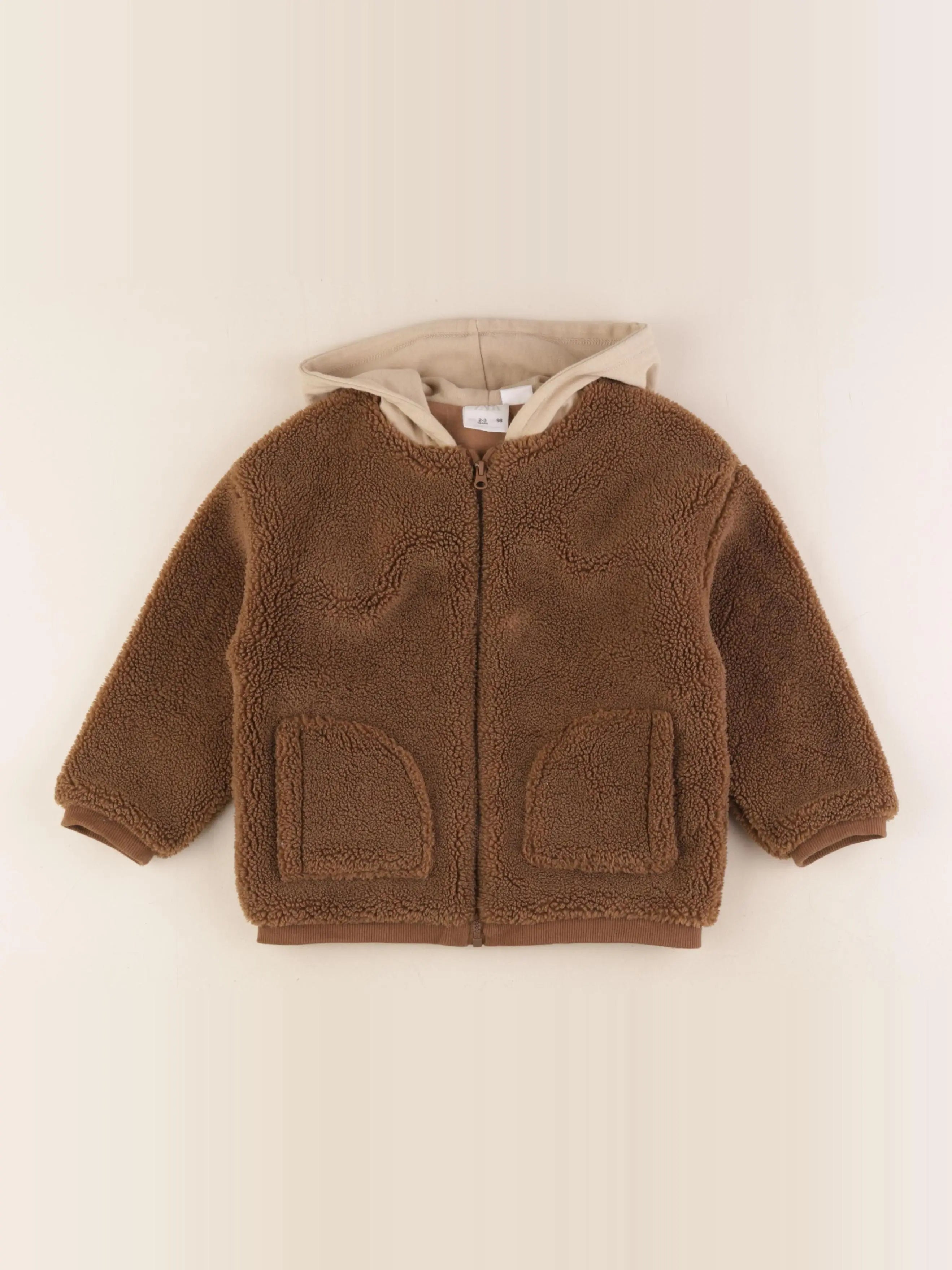 Zara - veste marron - 2/3 ans