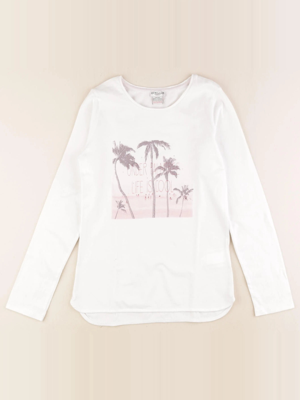 Cyrillus - tee-shirt blanc - 12 ans