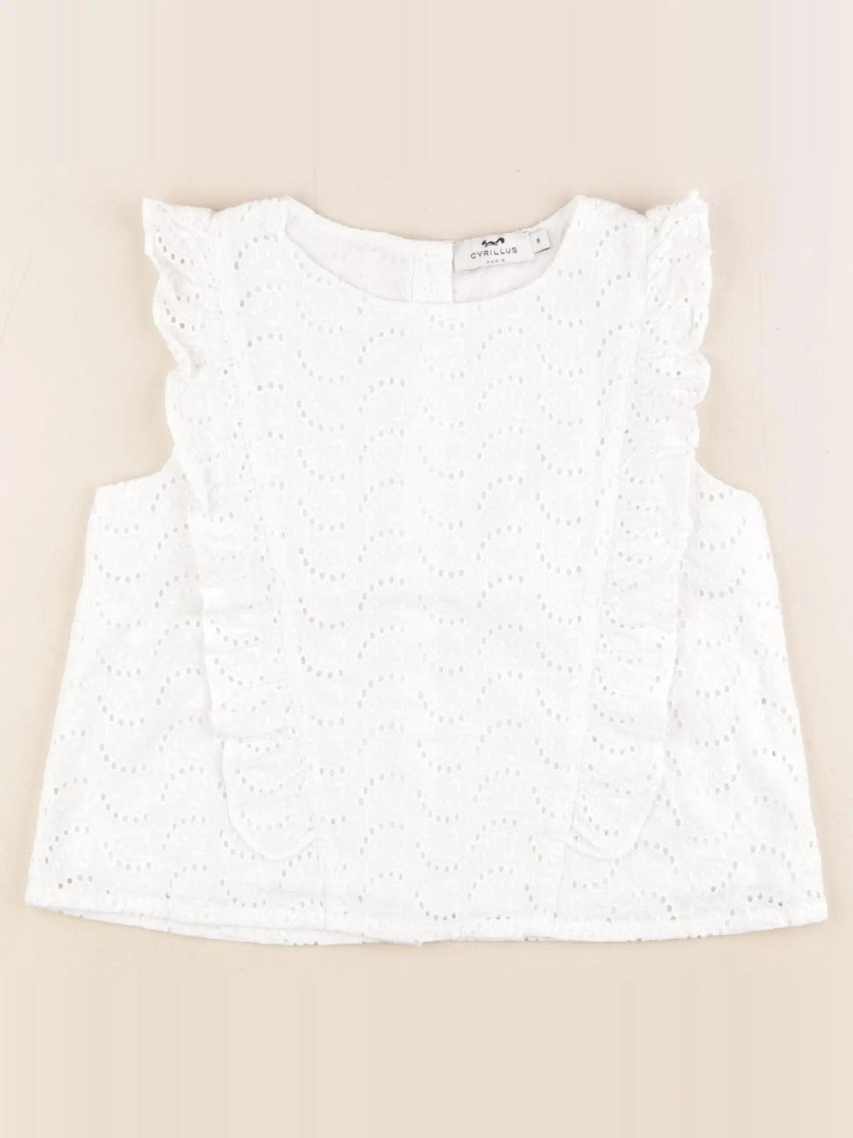 Cyrillus - blouse blanc - 8 ans