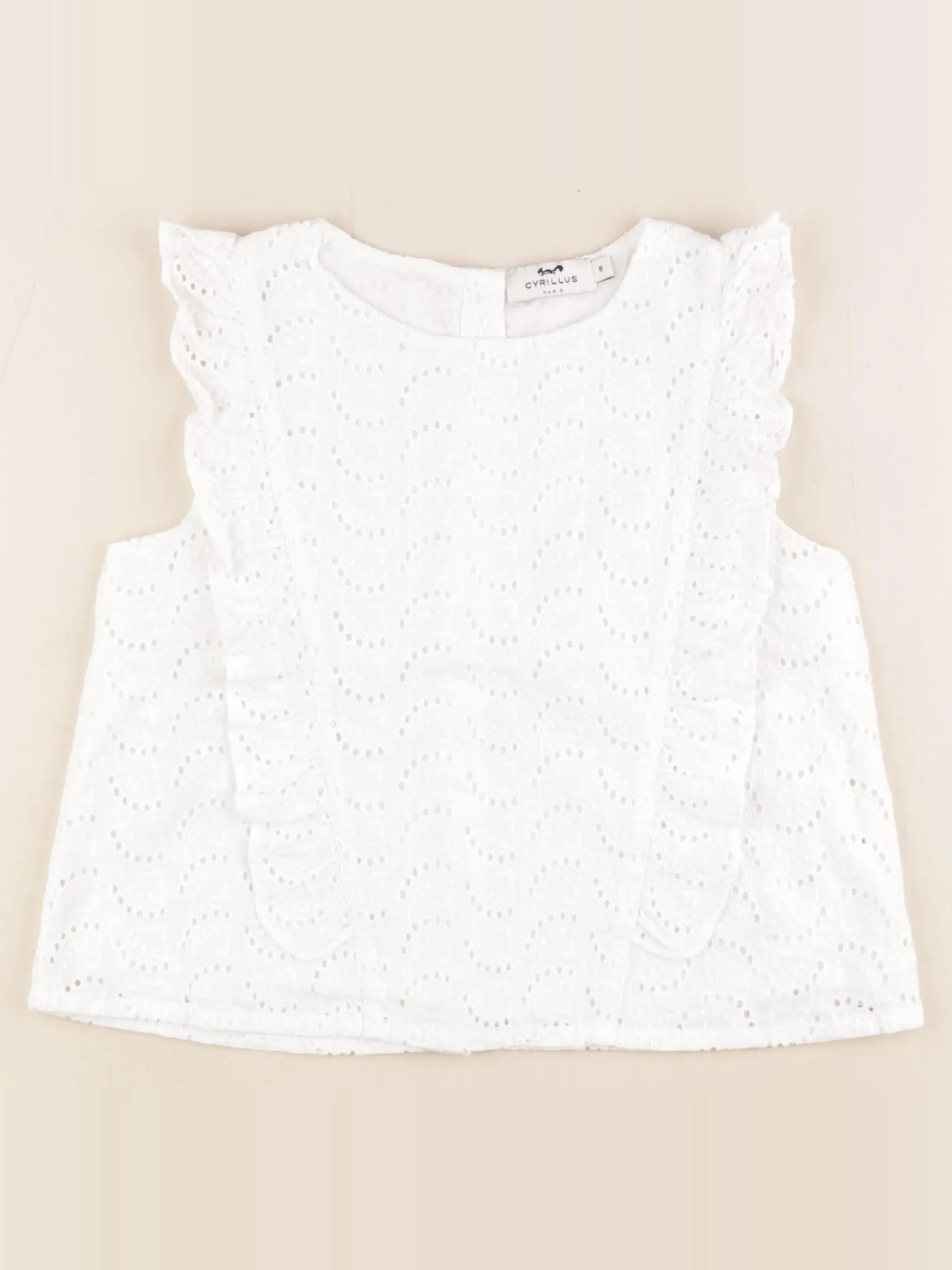 Cyrillus - blouse blanc - 8 ans