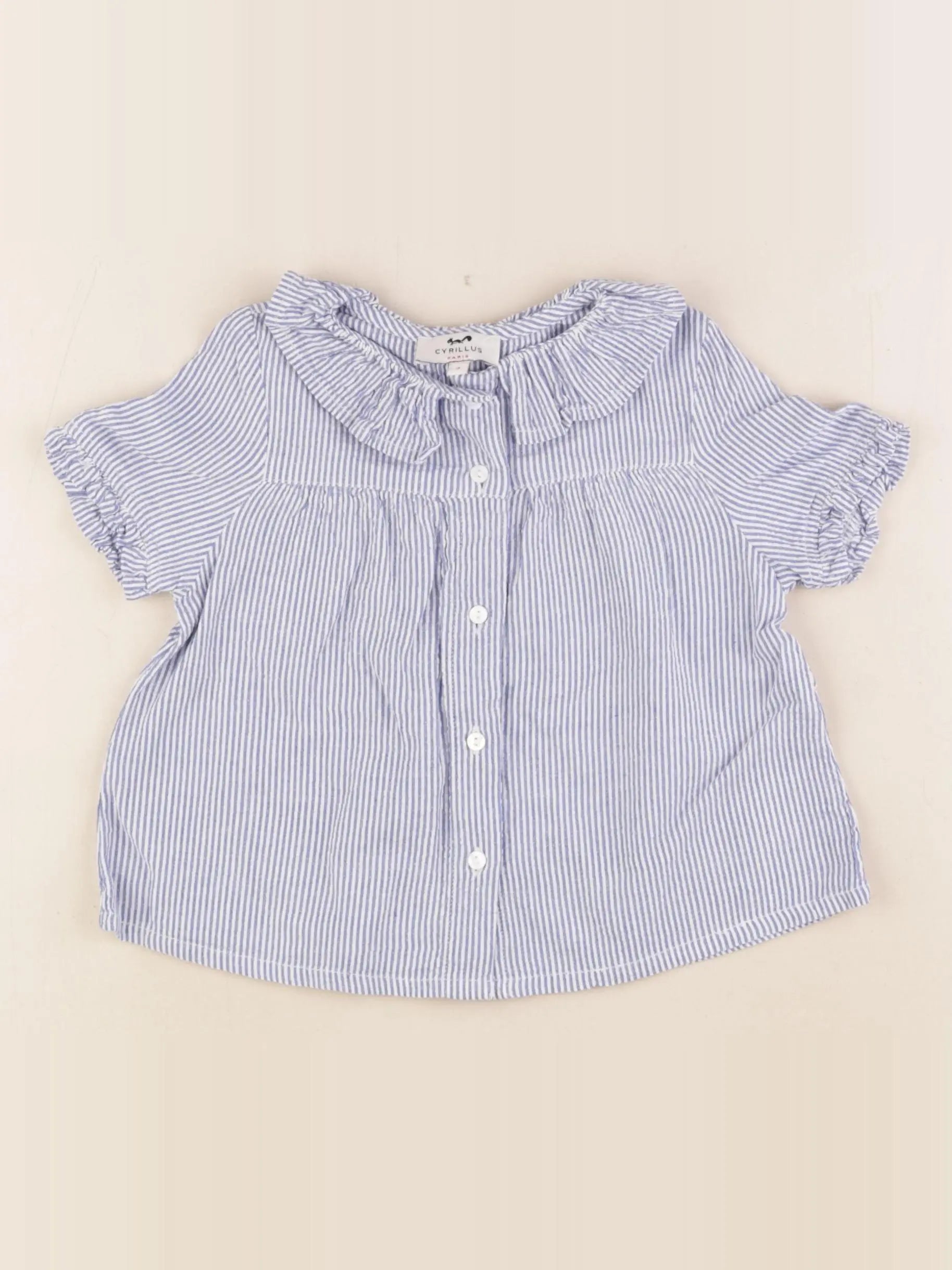 Cyrillus - blouse bleu - 3 ans