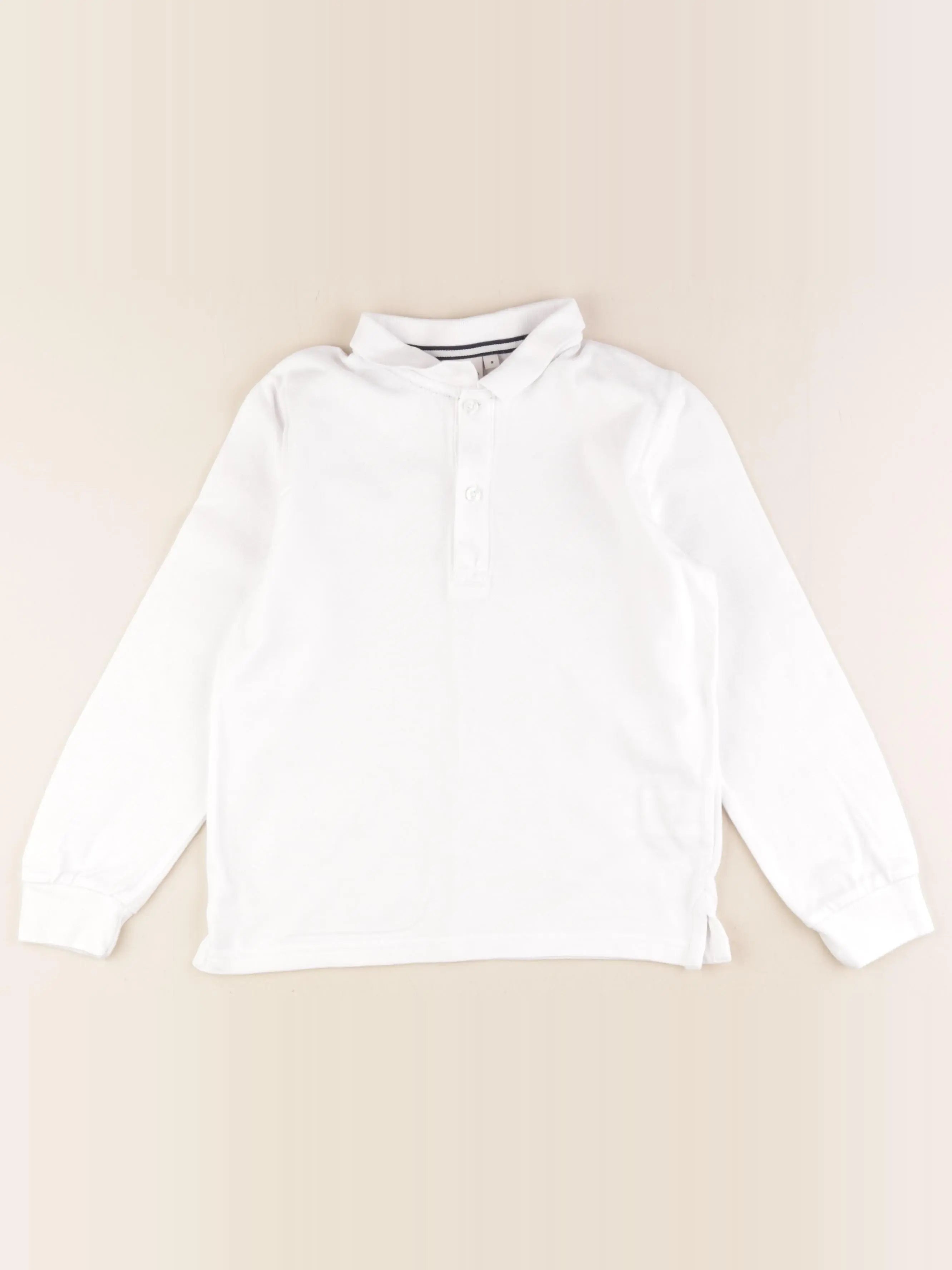 Cyrillus - polo blanc - 8 ans