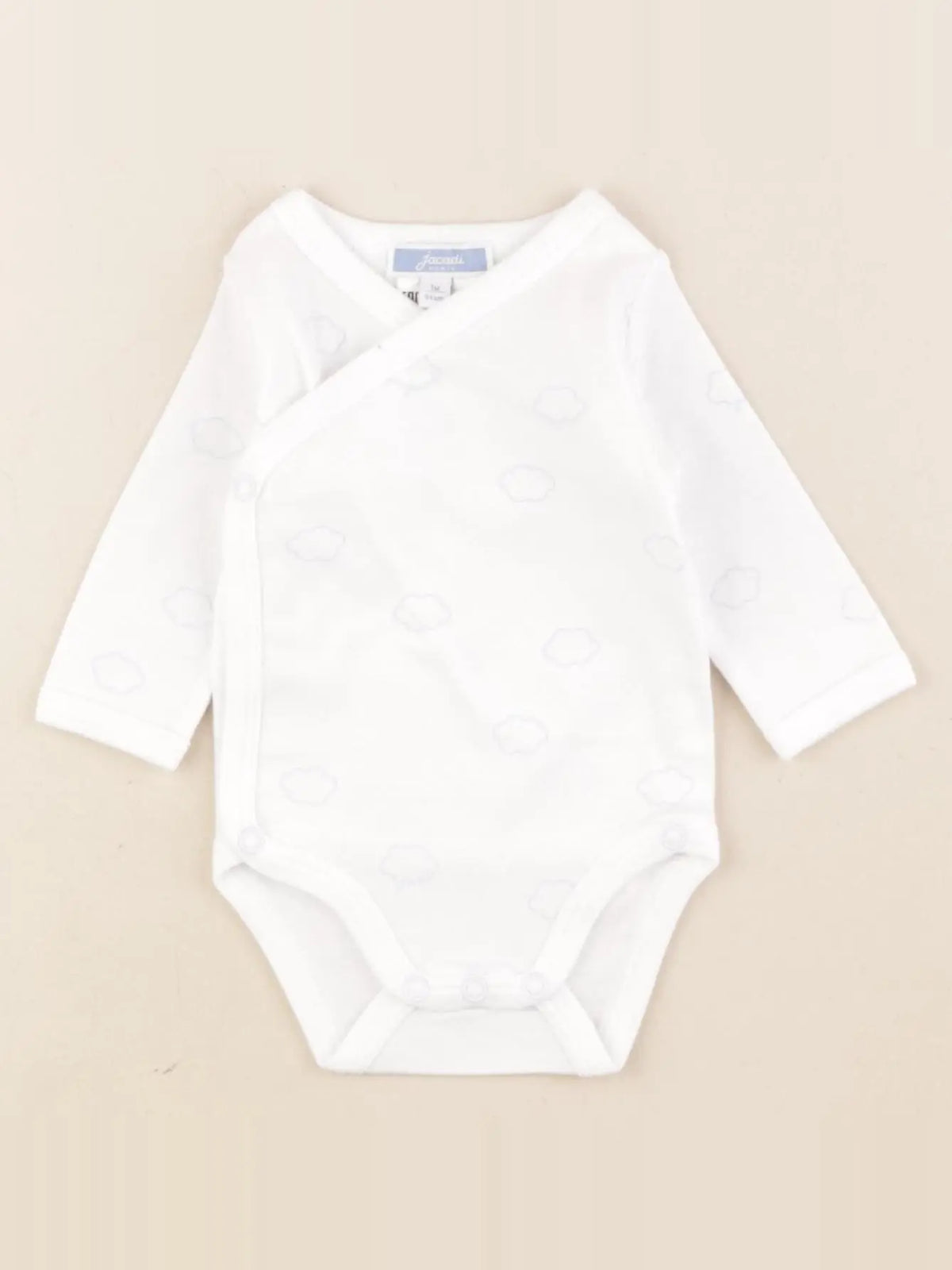 Jacadi - body blanc, bleu - 1 mois