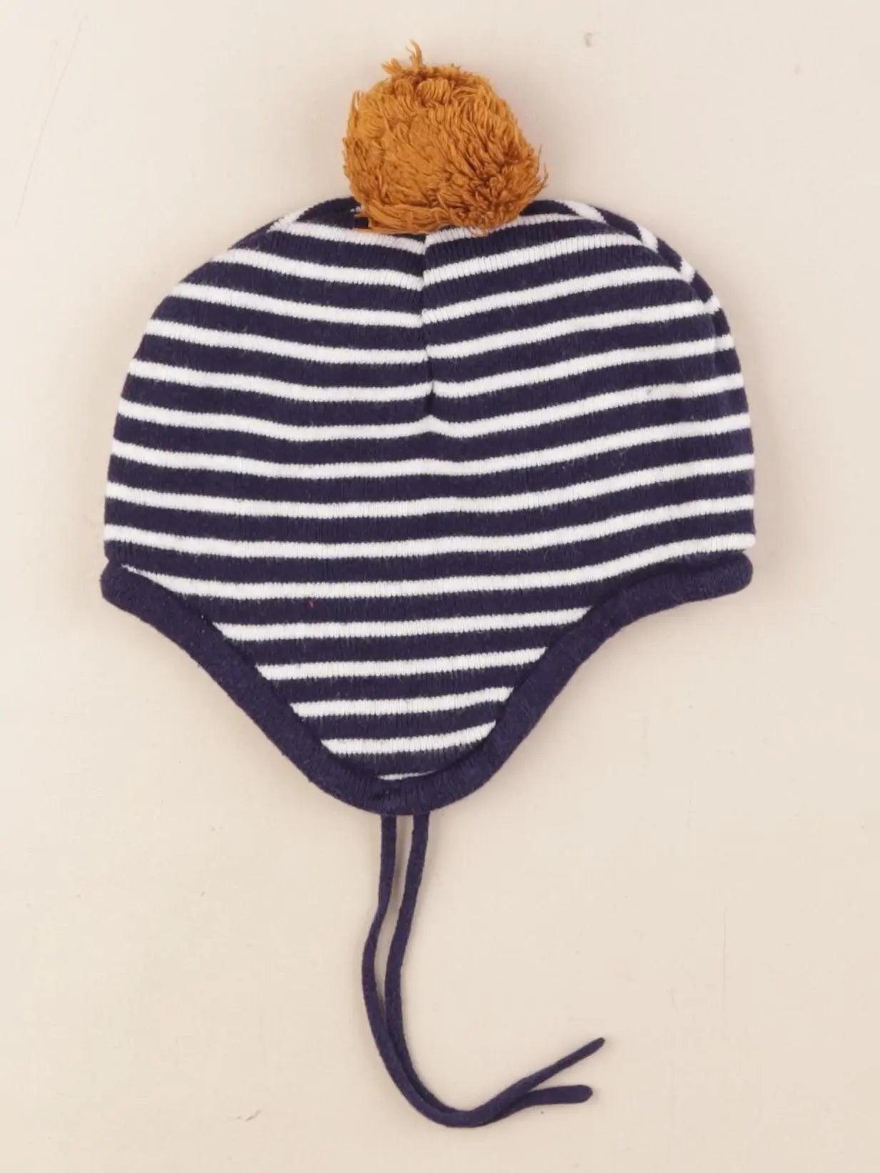 Cyrillus - bonnet blanc, bleu - 6 mois