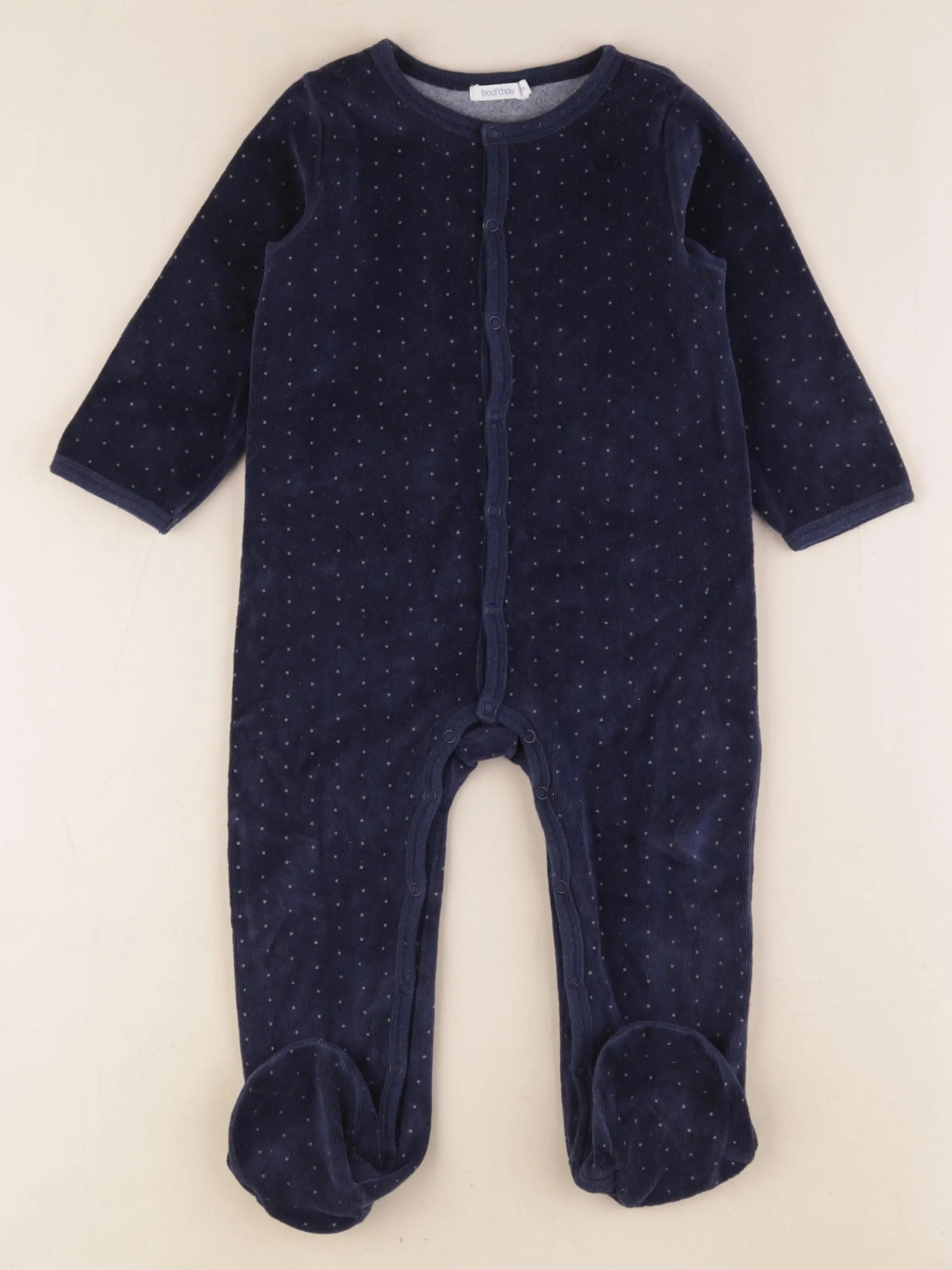 Boutchou - pyjama velours bleu - 18 mois