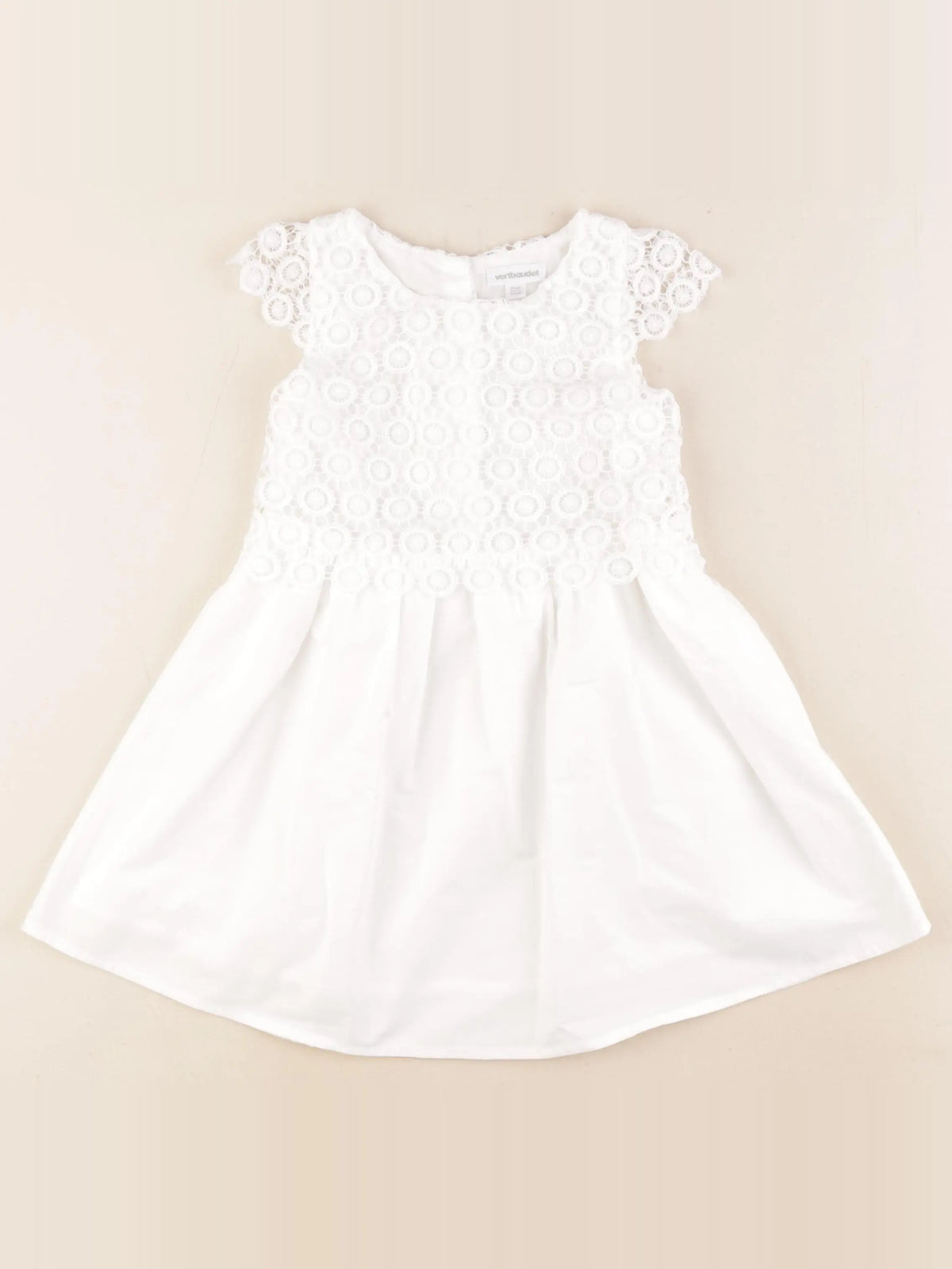 Vertbaudet - robe blanc - 3 ans