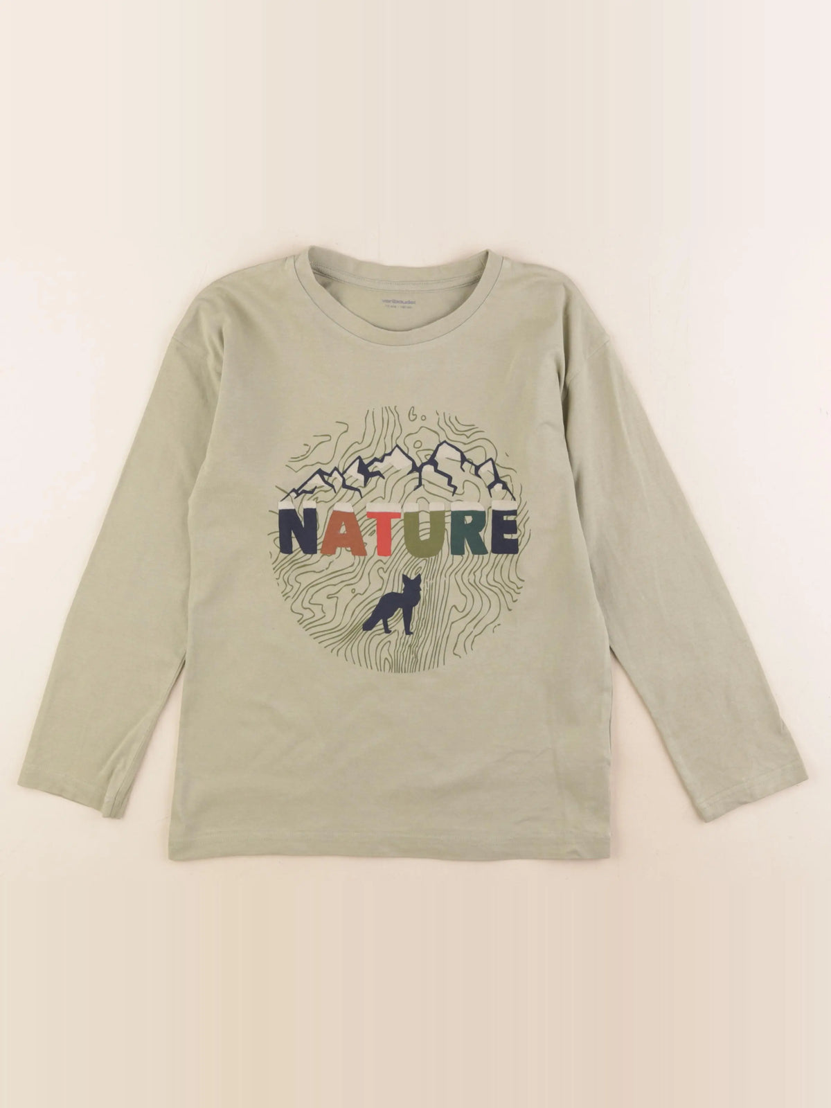 Vertbaudet - tee-shirt vert - 10 ans