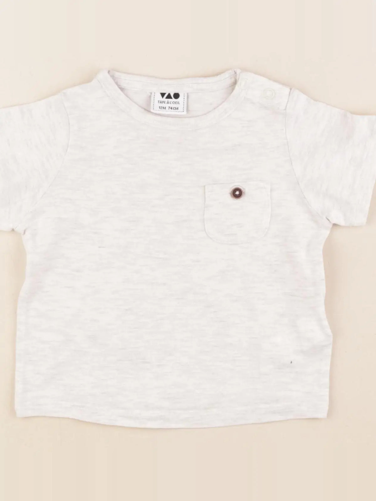 Tape à l'oeil - tee-shirt gris - 12 mois