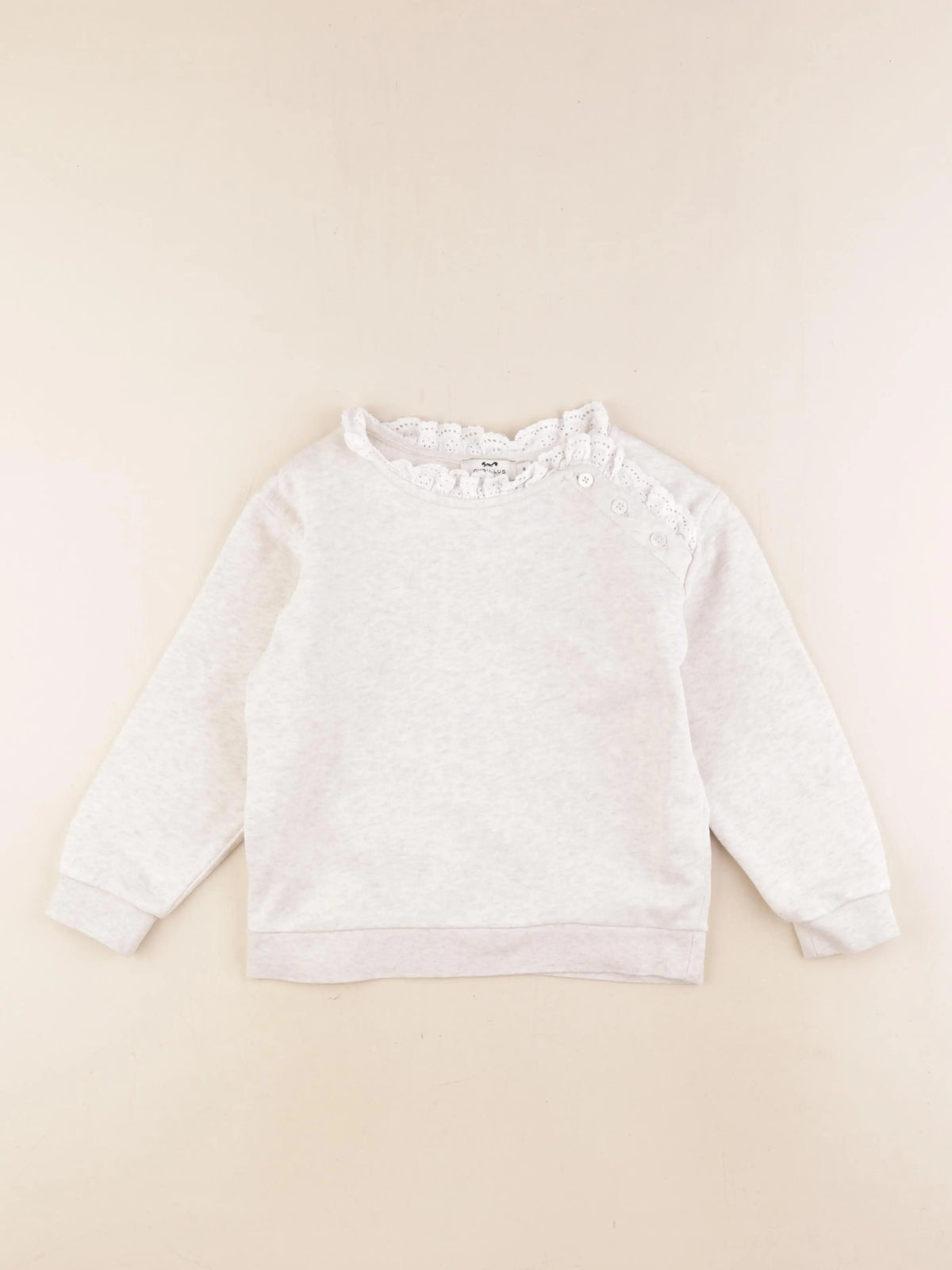 Cyrillus - sweat beige - 8 ans
