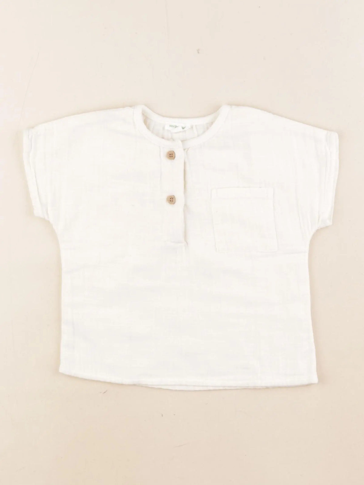 Vertbaudet - tee-shirt beige - 18 mois