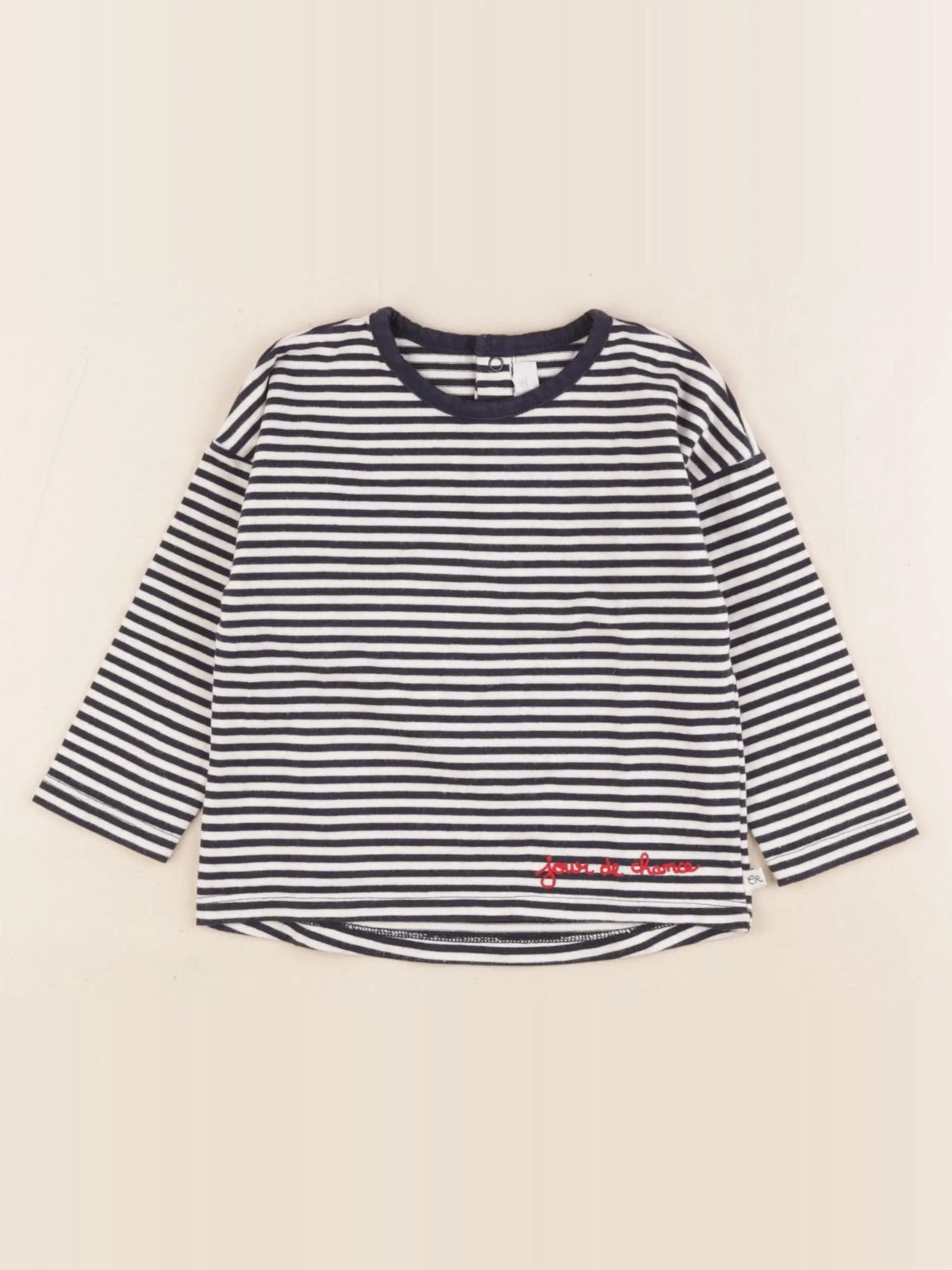 Cadet Rousselle - tee-shirt bleu, blanc - 18 mois