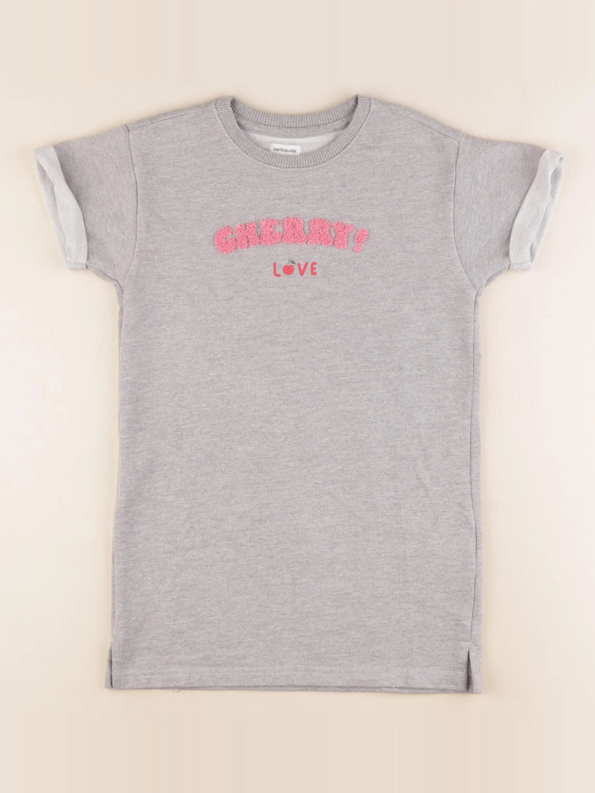 Vertbaudet - robe gris - 5 ans