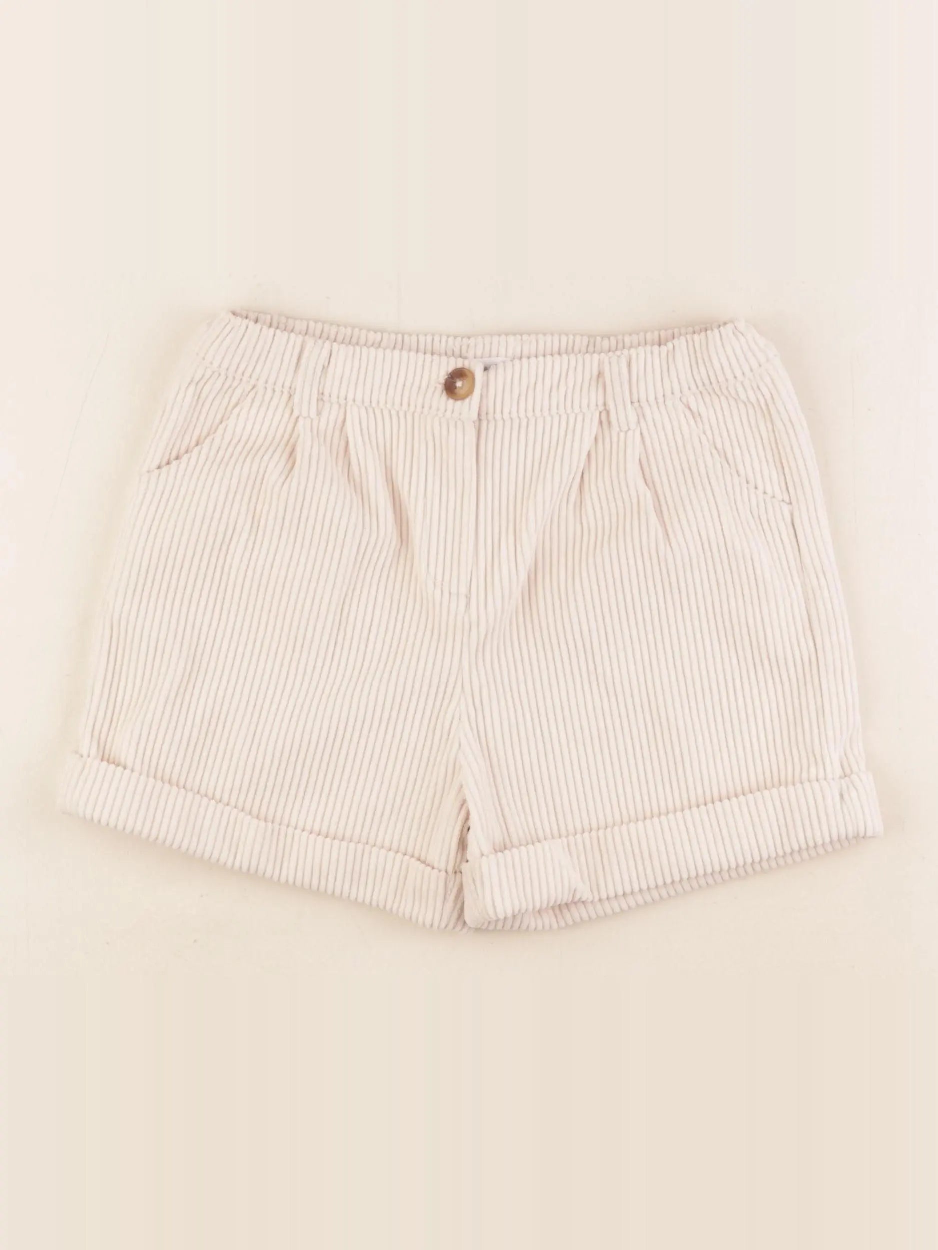 Vertbaudet - short beige - 8 ans
