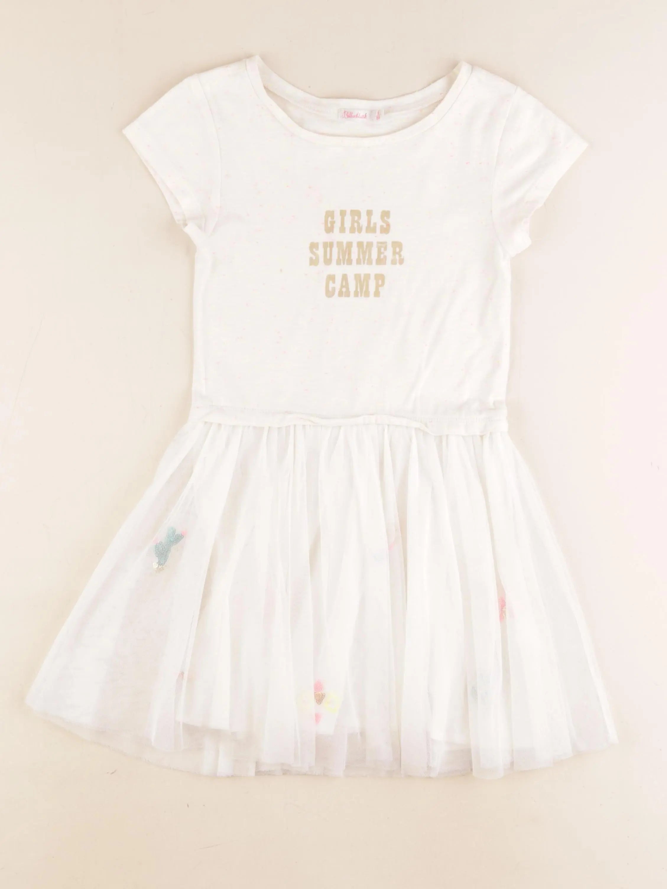 Billie Blush - robe beige - 6 ans