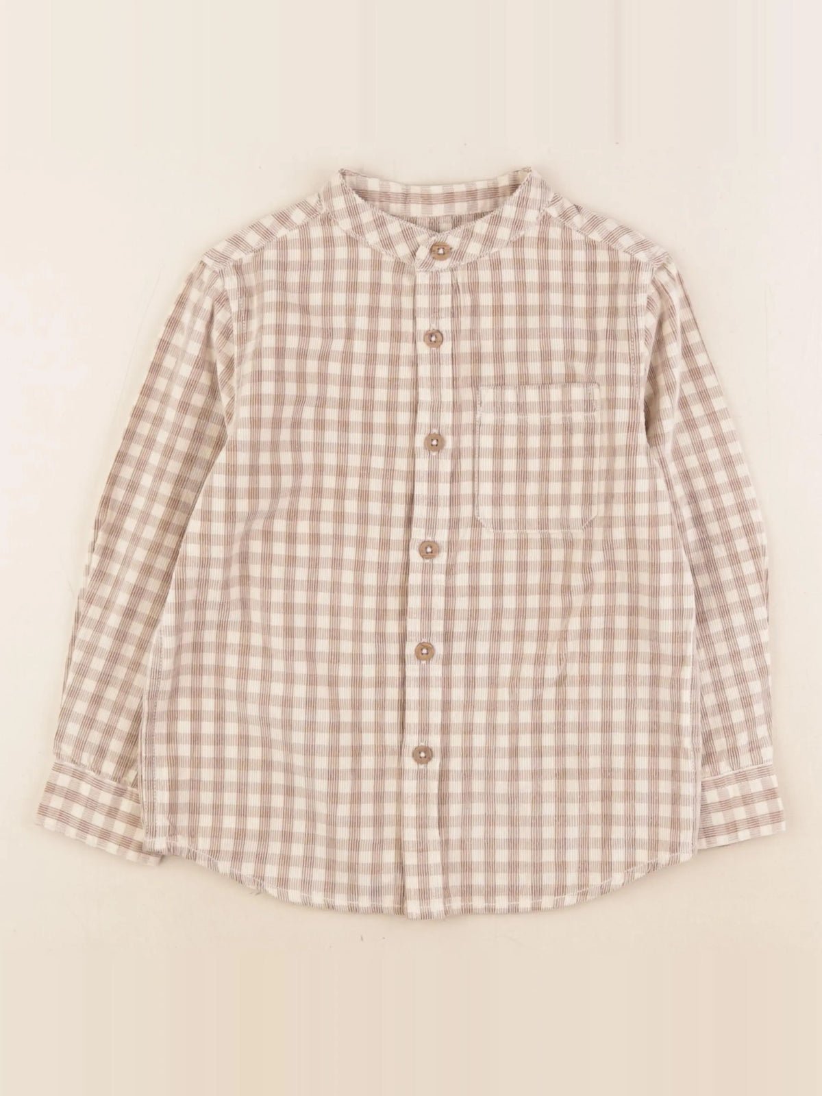 Monoprix - chemise beige - 4 ans