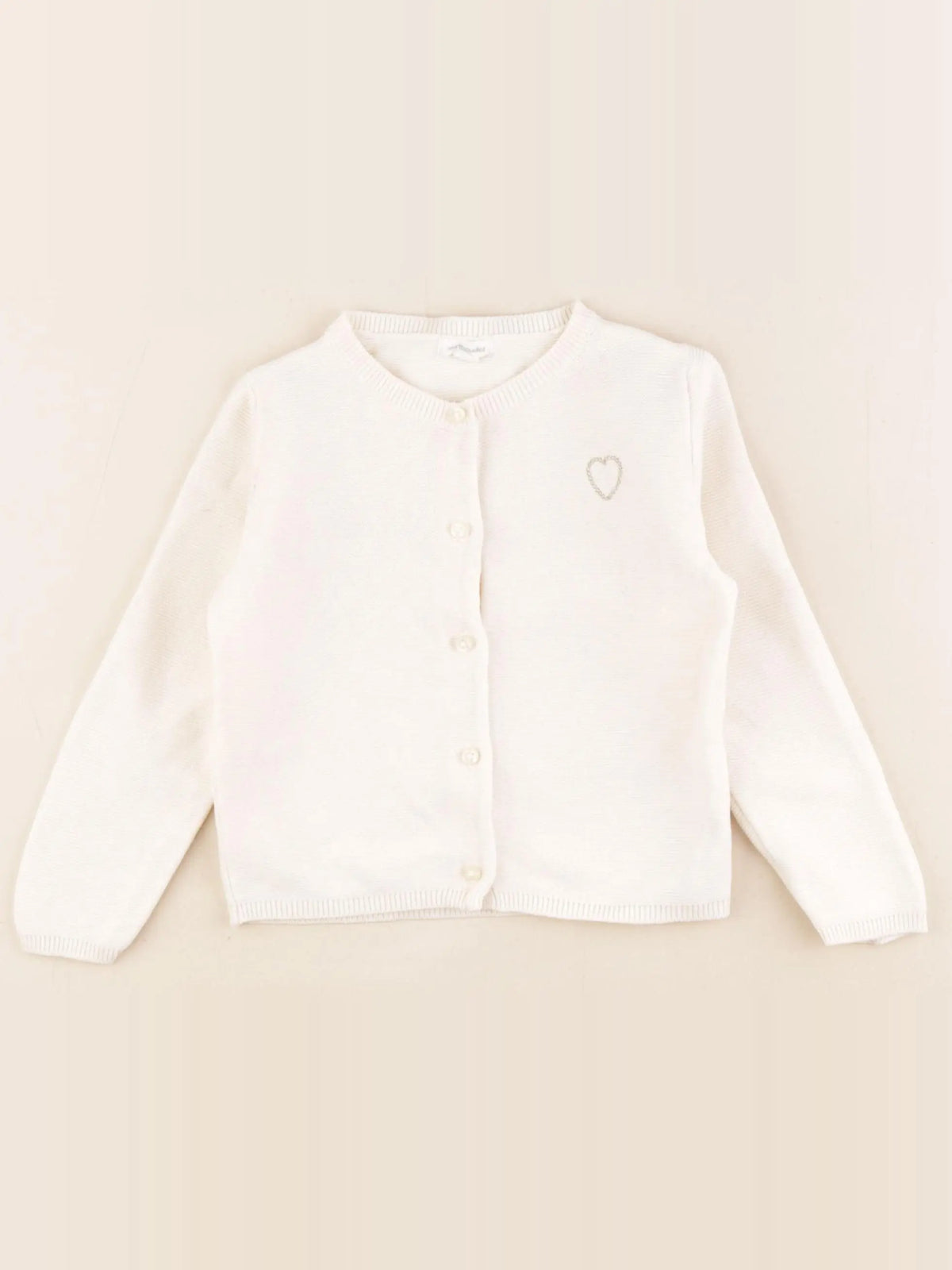 Vertbaudet - gilet beige, or - 24 mois